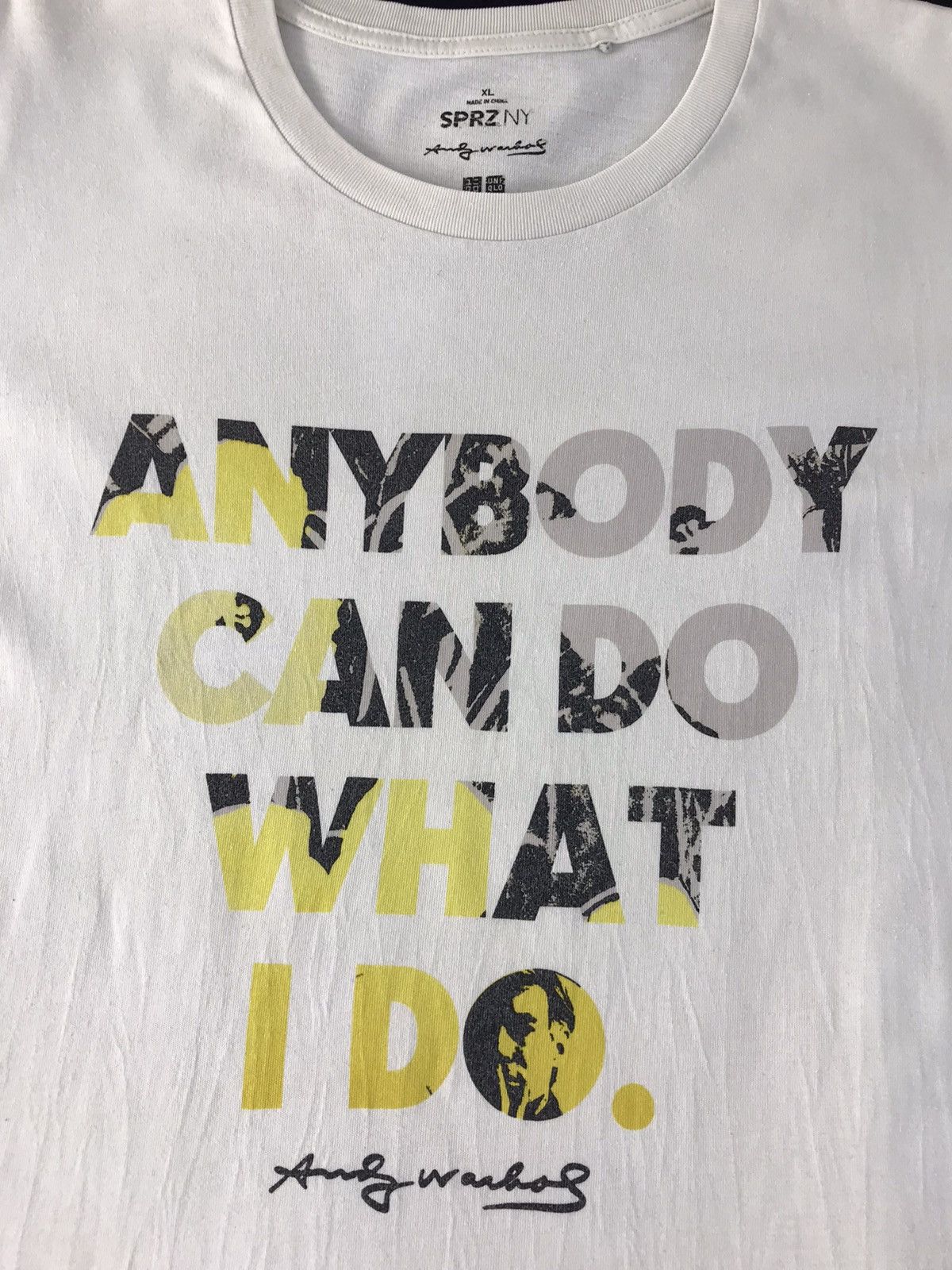 Andy Warhol Andy Warhol Print Anybody Can Do What I Do Tee Design Size US L / EU 52-54 / 3 - 4 Thumbnail