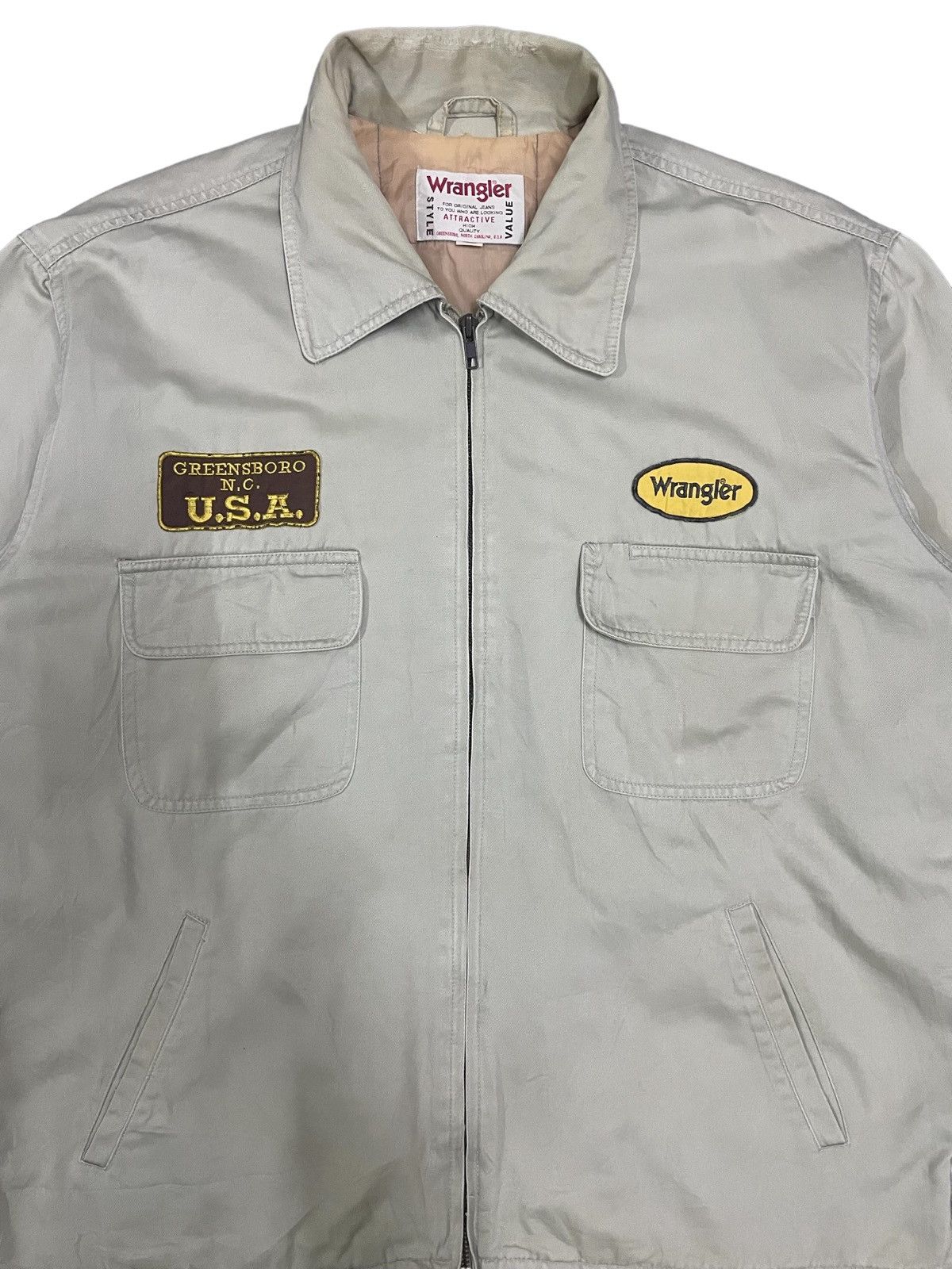 Wrangler Vintage Wrangler Patches Spellout Embroidery Hunting Jacket Size US L / EU 52-54 / 3 - 2 Thumbnail
