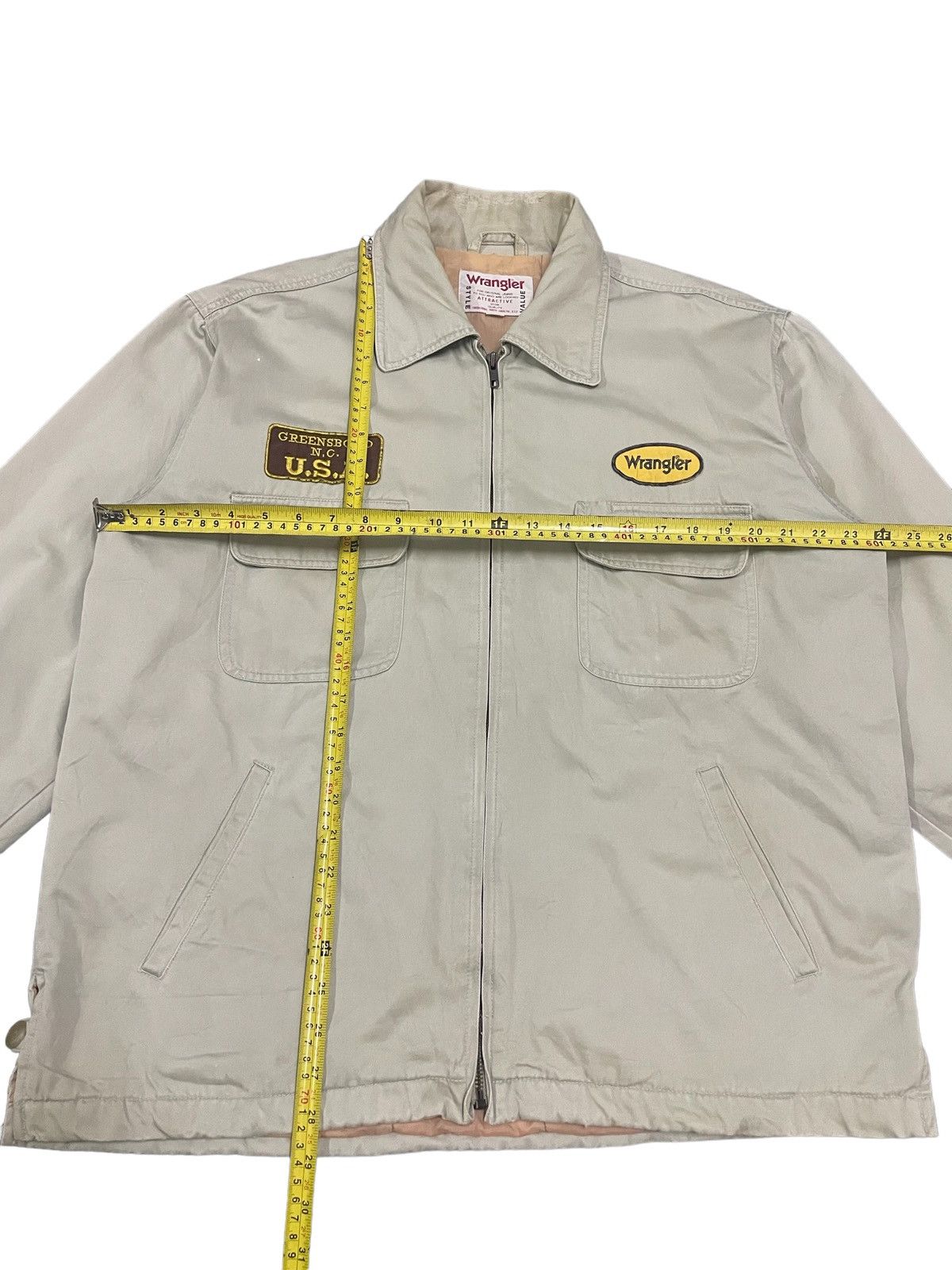Wrangler Vintage Wrangler Patches Spellout Embroidery Hunting Jacket Size US L / EU 52-54 / 3 - 16 Thumbnail