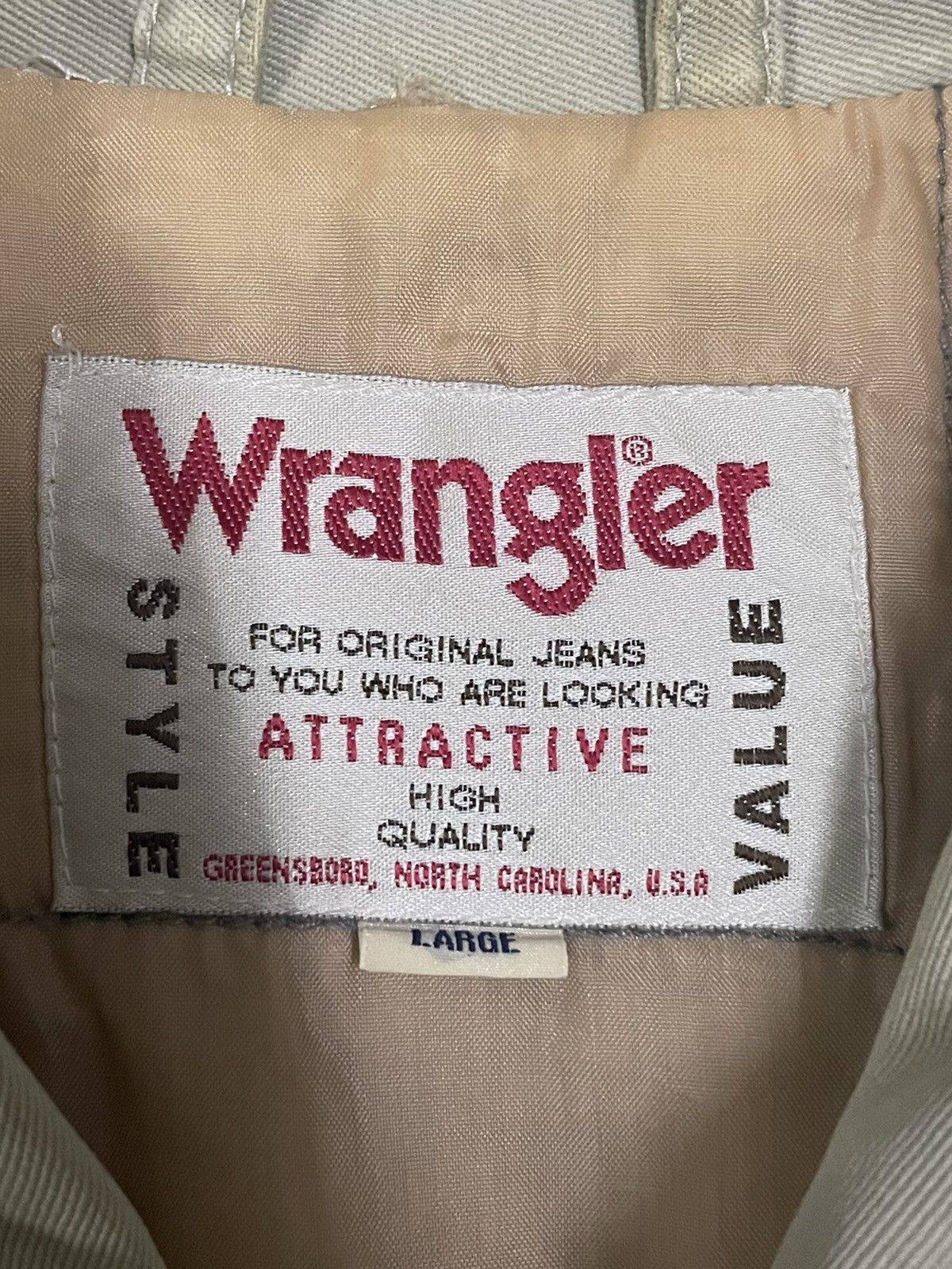 Wrangler Vintage Wrangler Patches Spellout Embroidery Hunting Jacket Size US L / EU 52-54 / 3 - 8 Thumbnail