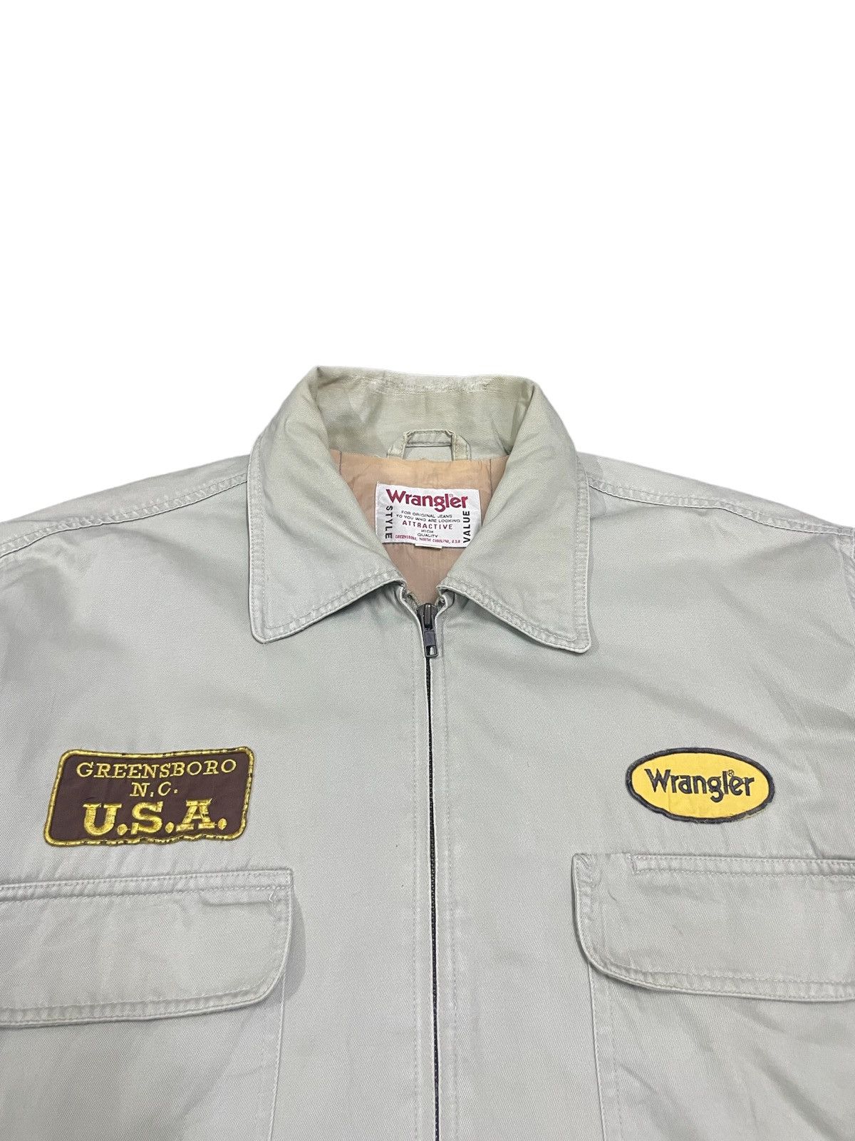 Wrangler Vintage Wrangler Patches Spellout Embroidery Hunting Jacket Size US L / EU 52-54 / 3 - 5 Thumbnail
