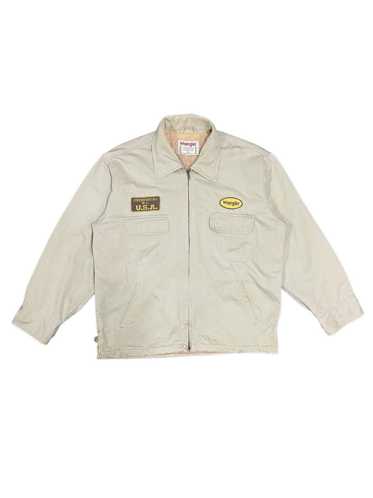 Wrangler Vintage Wrangler Patches Spellout Embroidery Hunting Jacket Size US L / EU 52-54 / 3 - 1 Thumbnail