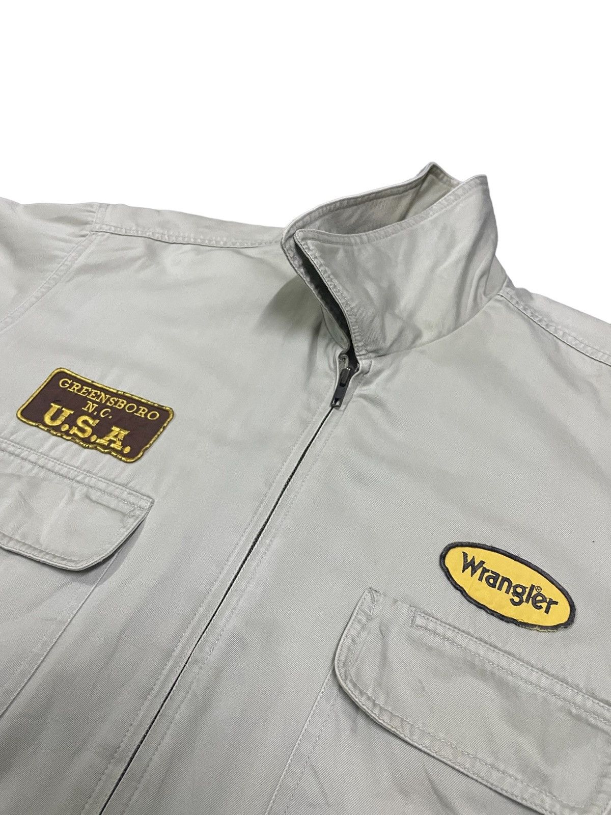 Wrangler Vintage Wrangler Patches Spellout Embroidery Hunting Jacket Size US L / EU 52-54 / 3 - 6 Thumbnail