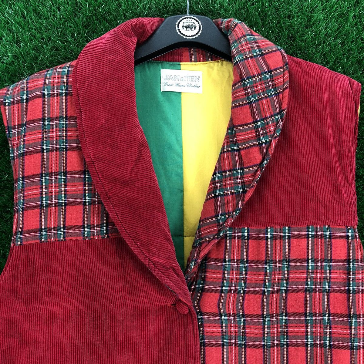 Vintage Vintage 90's Vest Shawl Collar Patchwork Kapital Style Size US L / EU 52-54 / 3 - 7 Thumbnail