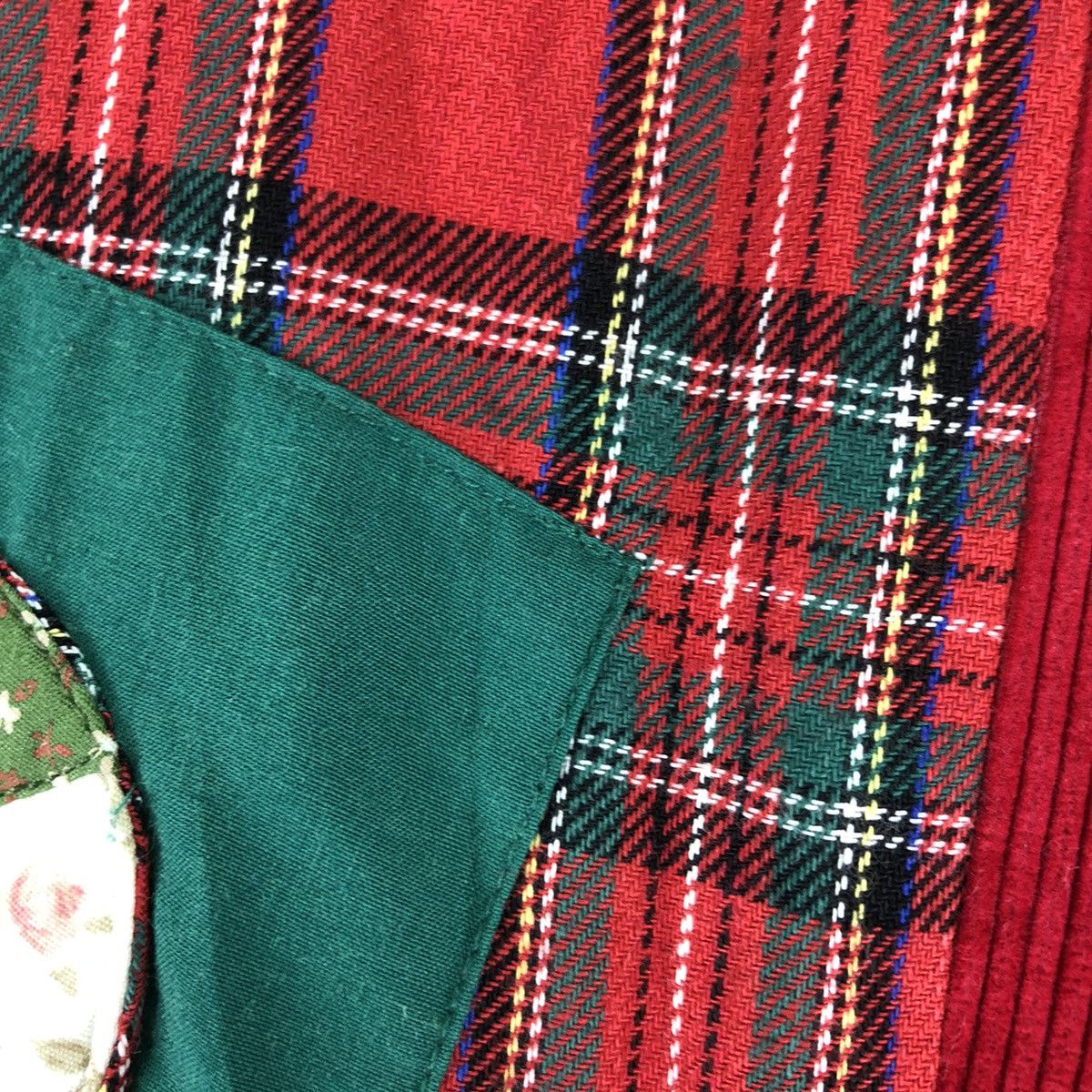 Vintage Vintage 90's Vest Shawl Collar Patchwork Kapital Style Size US L / EU 52-54 / 3 - 11 Thumbnail