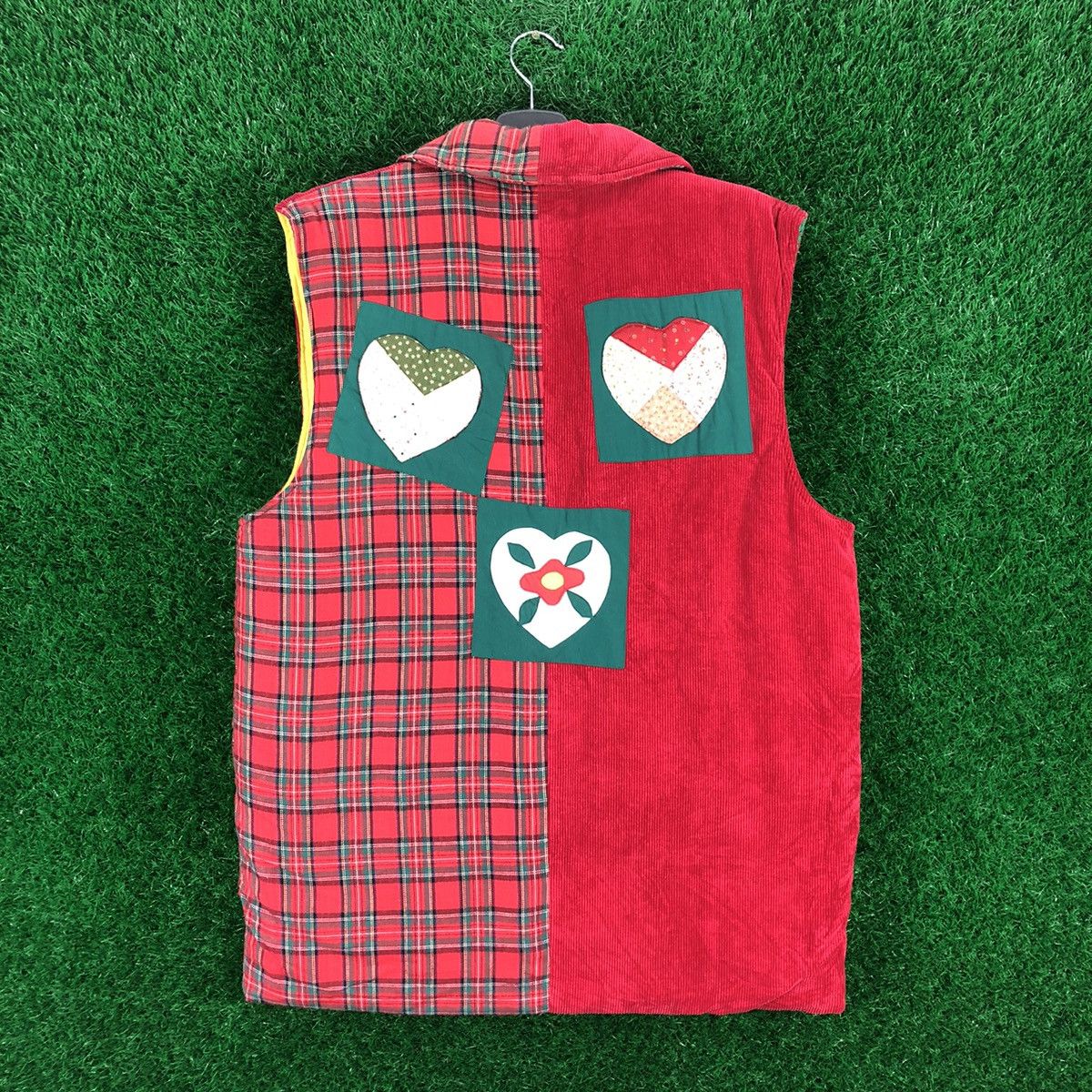 Vintage Vintage 90's Vest Shawl Collar Patchwork Kapital Style Size US L / EU 52-54 / 3 - 4 Thumbnail