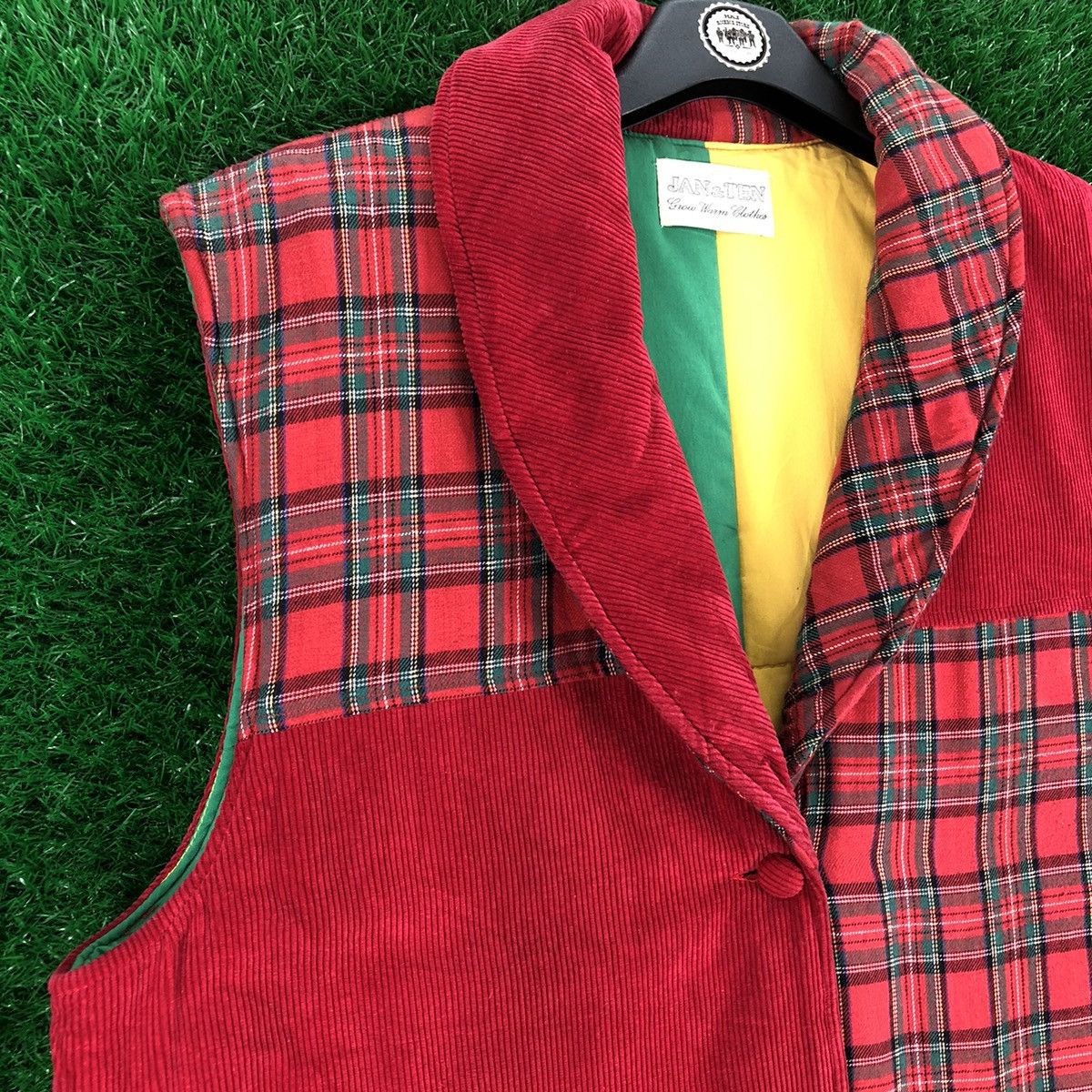Vintage Vintage 90's Vest Shawl Collar Patchwork Kapital Style Size US L / EU 52-54 / 3 - 2 Thumbnail