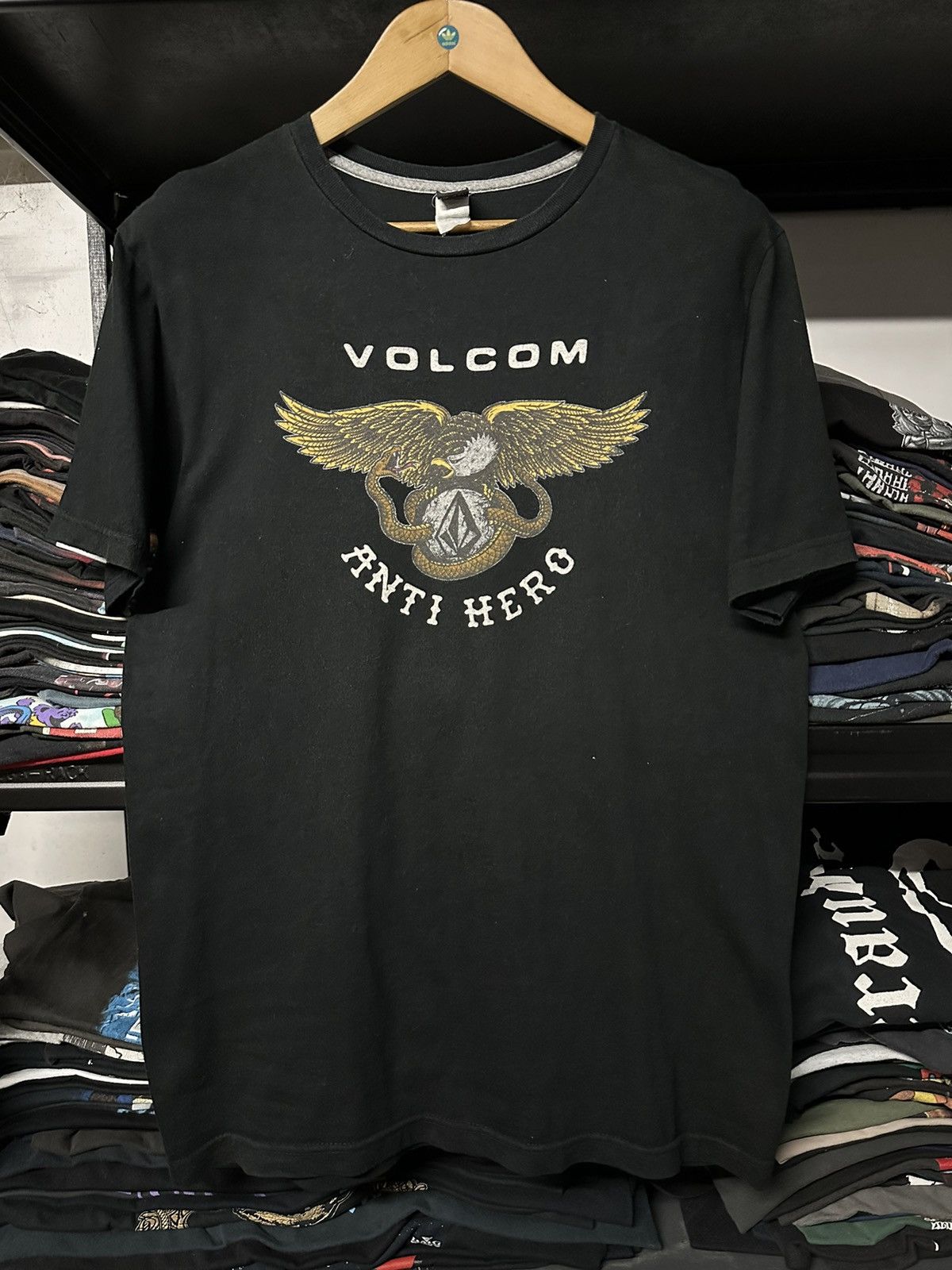 Vintage Volcom X Antihero Skateboard Faded Tee