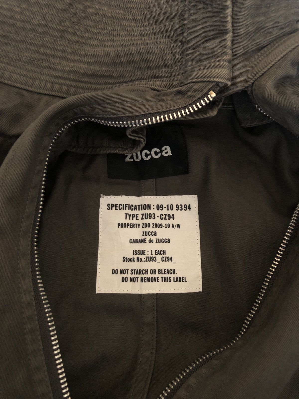 CABANE de ZUCCa 1990s Zucca Asymmetrical Zipper Parka Jacket Size US S / EU 44-46 / 1 - 5 Thumbnail