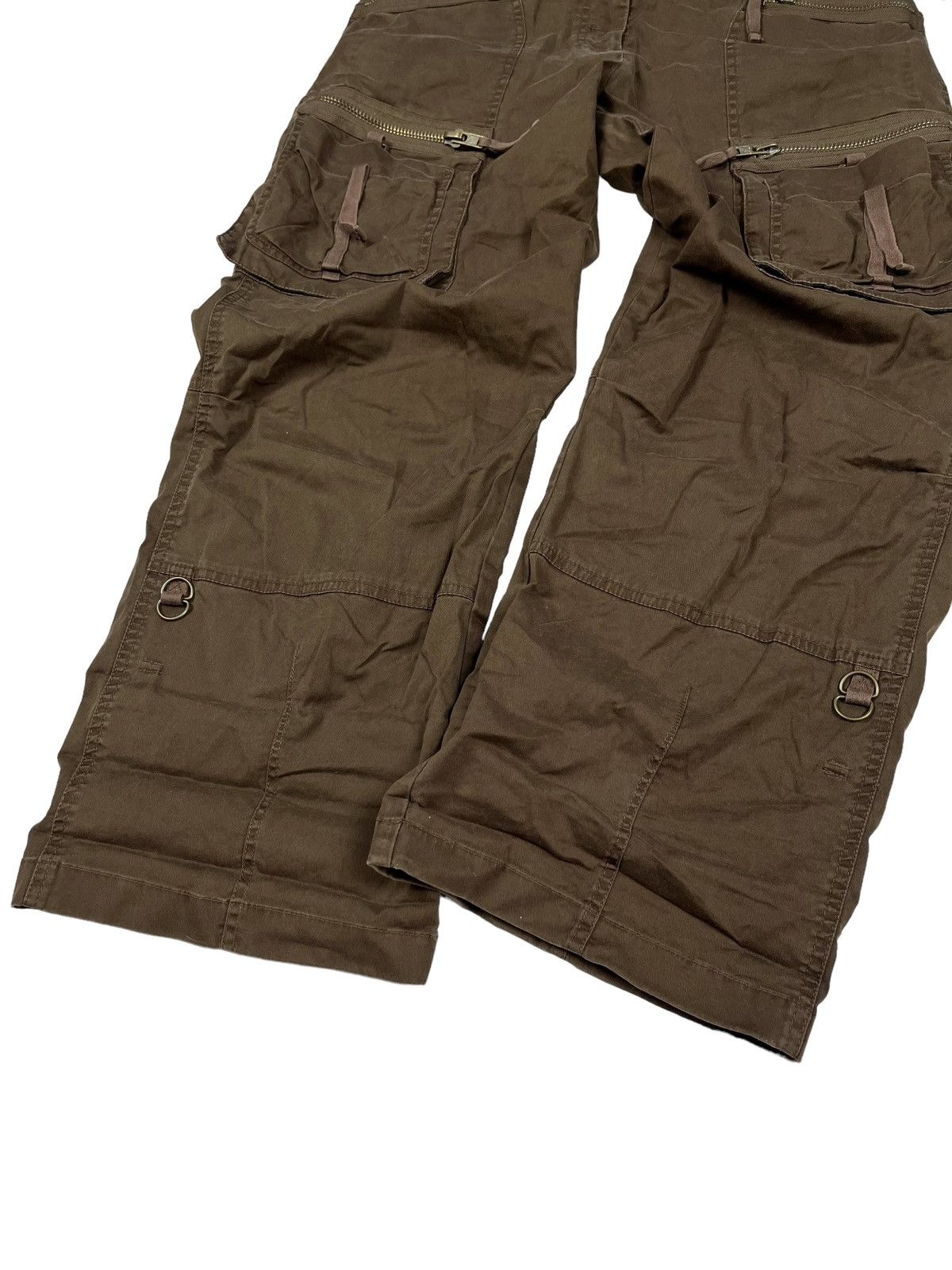 Other Vintage y2k Brown DKNY Cargo Bondage Pants Size 30" / US 8 / IT 44 - 4 Thumbnail