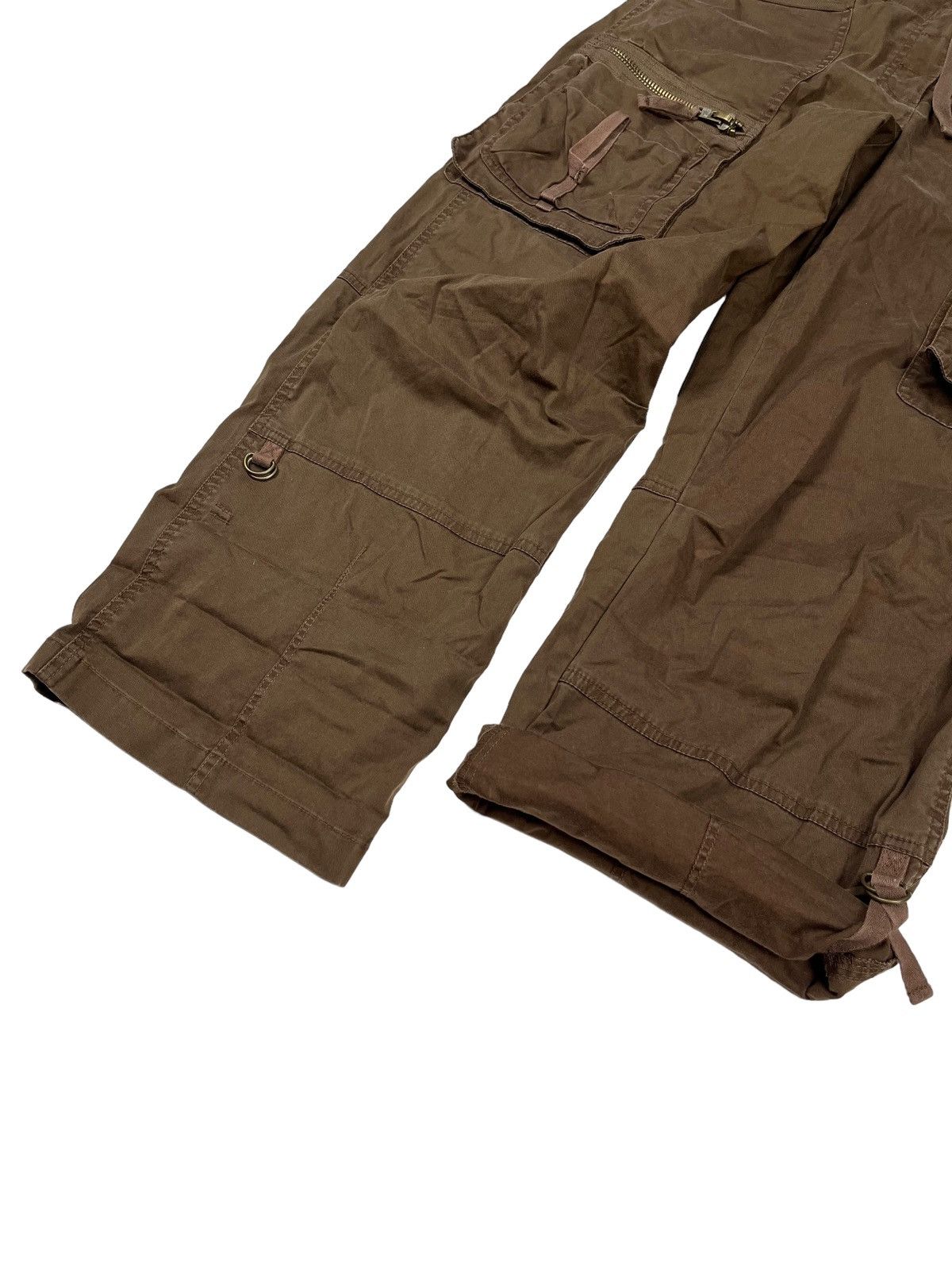 Other Vintage y2k Brown DKNY Cargo Bondage Pants Size 30" / US 8 / IT 44 - 9 Thumbnail
