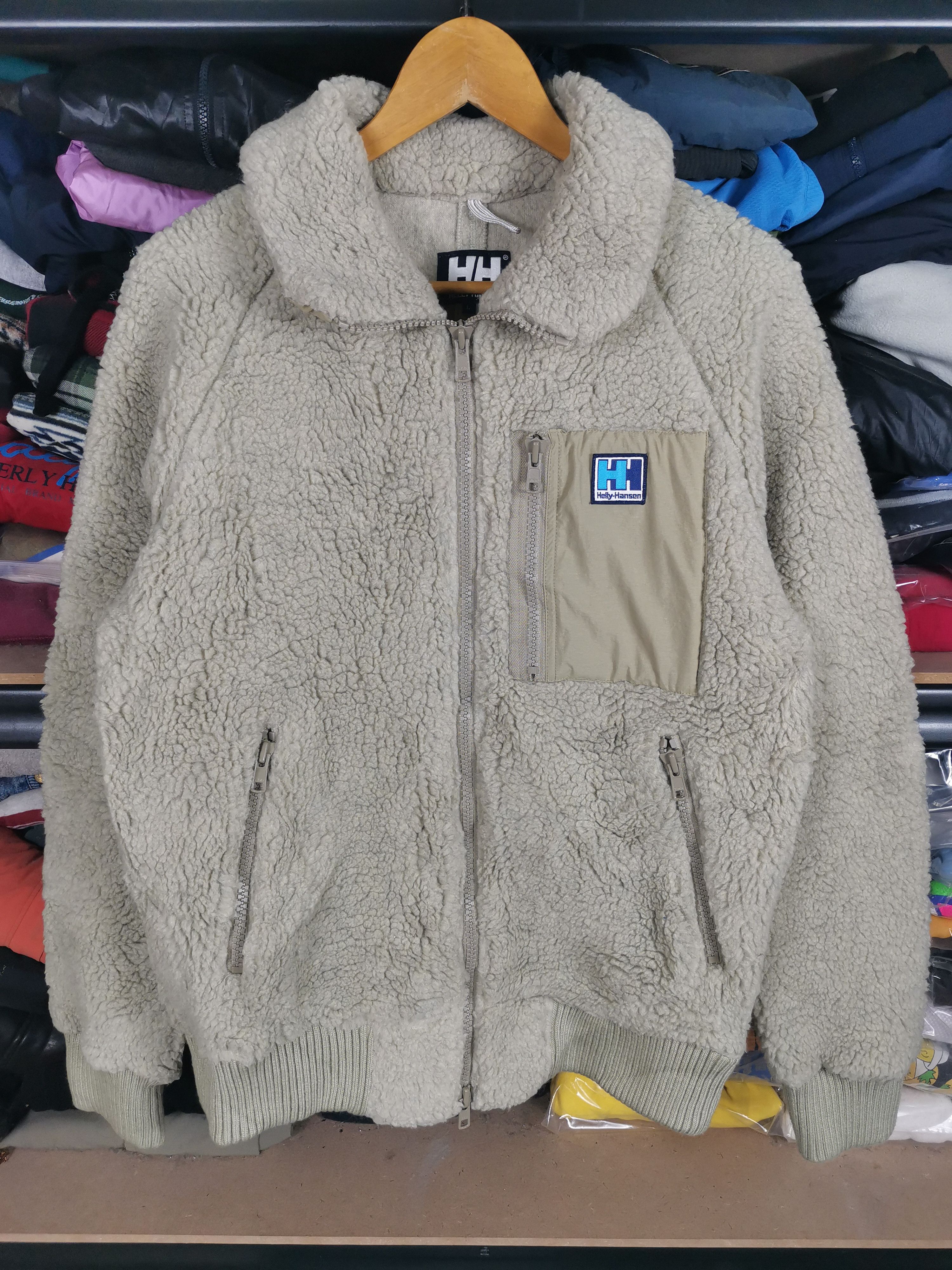 Helly Hansen Vintage 90s Helly Hansen Deep Pile Sherpa Jacket Size US L / EU 52-54 / 3 - 1 Thumbnail