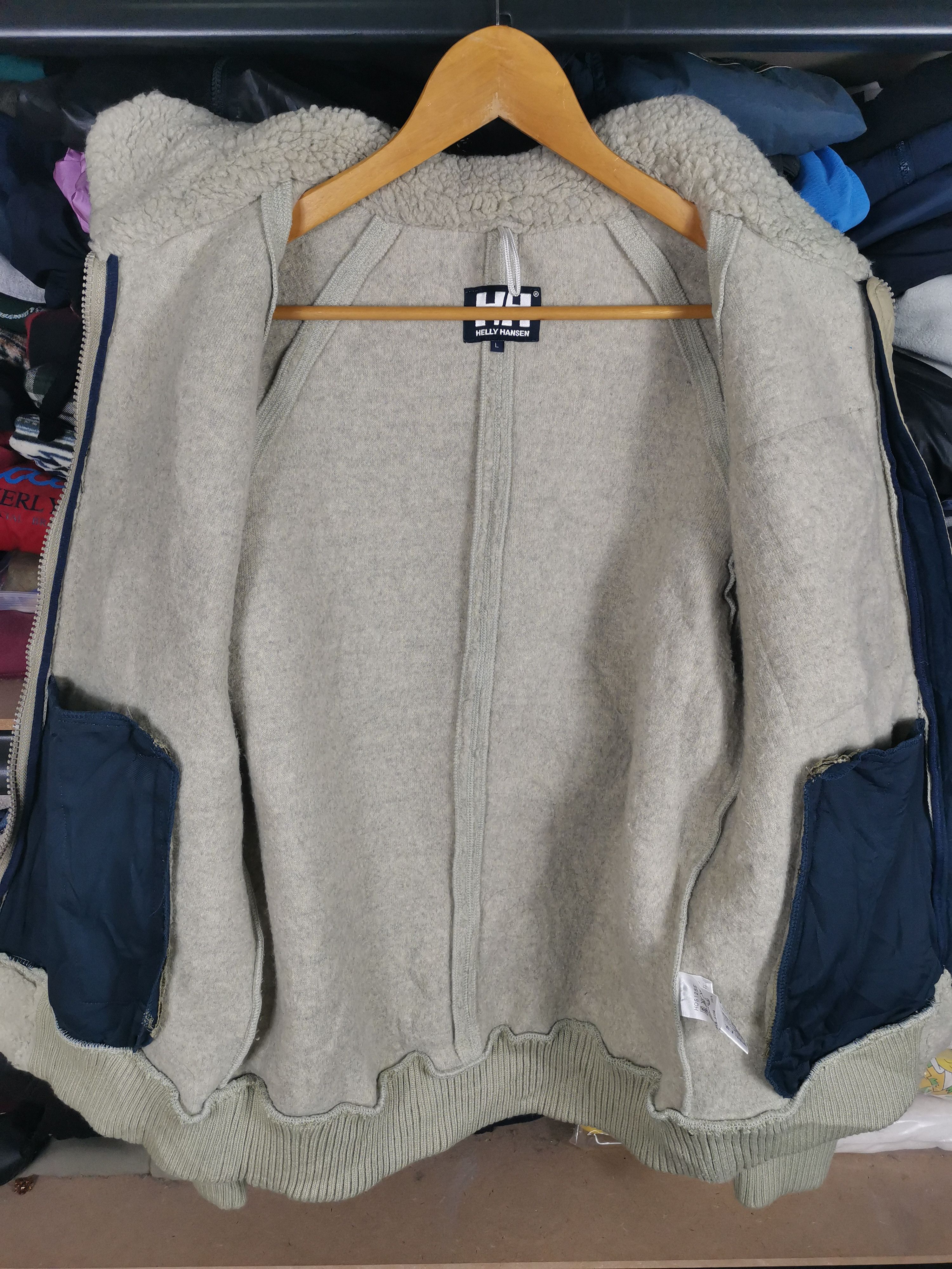 Helly Hansen Vintage 90s Helly Hansen Deep Pile Sherpa Jacket Size US L / EU 52-54 / 3 - 3 Thumbnail