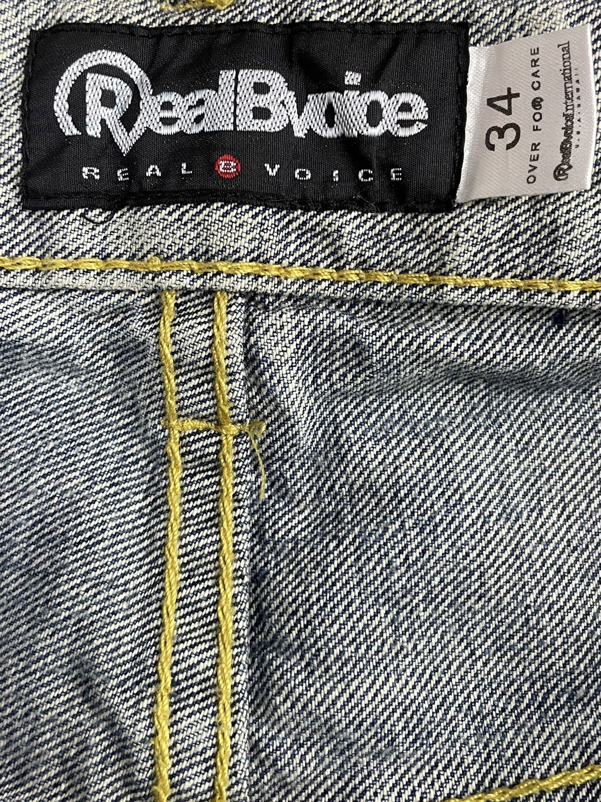 Japanese Brand × Vintage Vintage Designer RealBVoice Streetwear Baggy Denim With Belt Size US 34 / EU 50 - 15 Thumbnail
