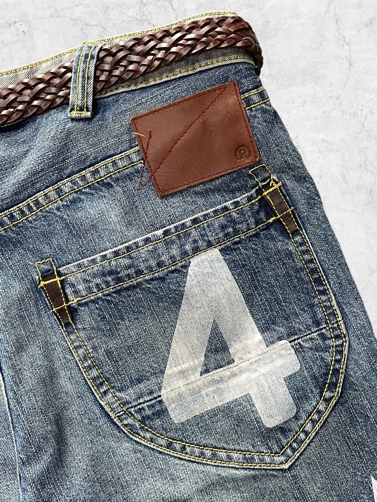 Japanese Brand × Vintage Vintage Designer RealBVoice Streetwear Baggy Denim With Belt Size US 34 / EU 50 - 11 Thumbnail