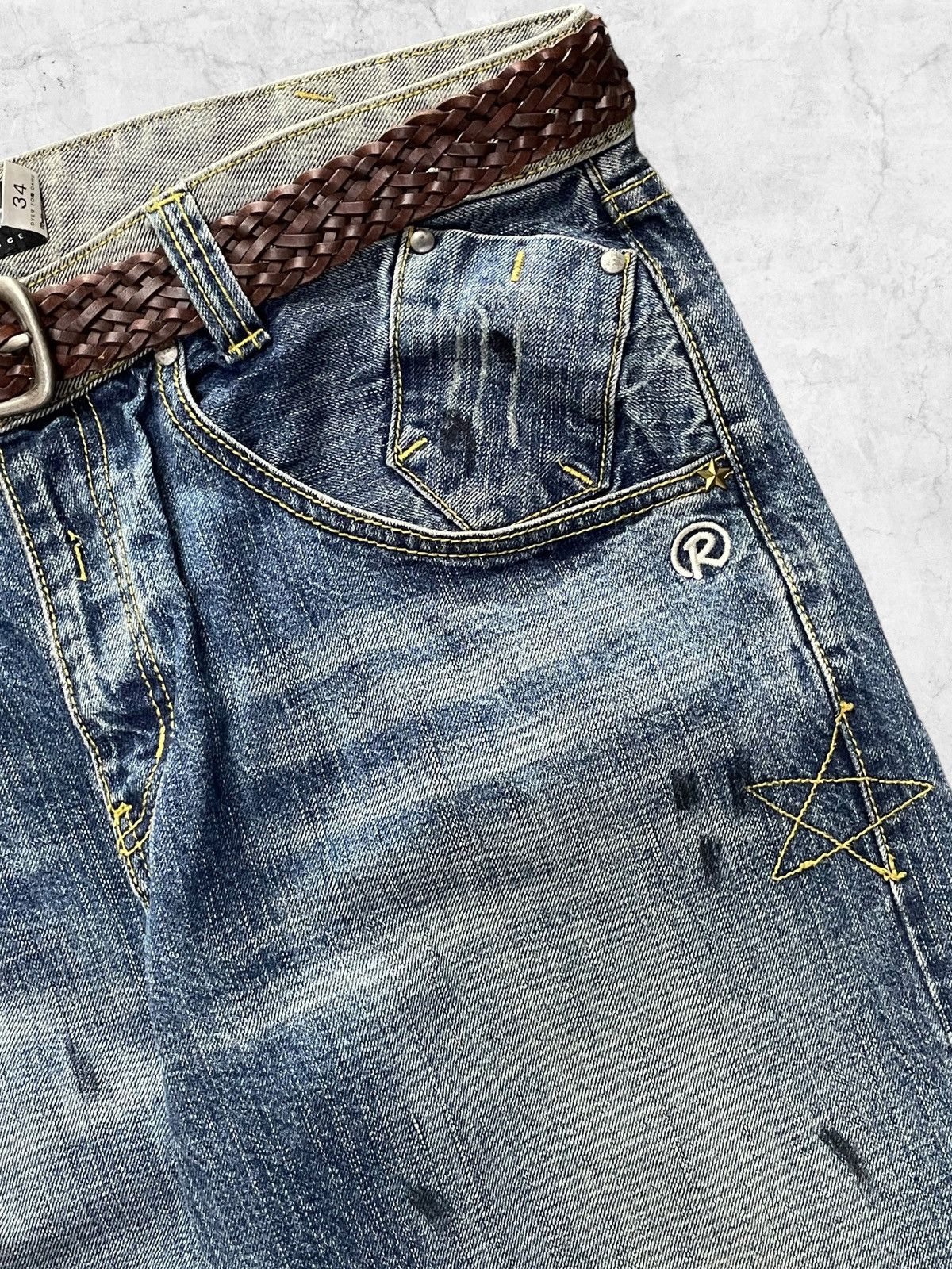 Japanese Brand × Vintage Vintage Designer RealBVoice Streetwear Baggy Denim With Belt Size US 34 / EU 50 - 6 Thumbnail
