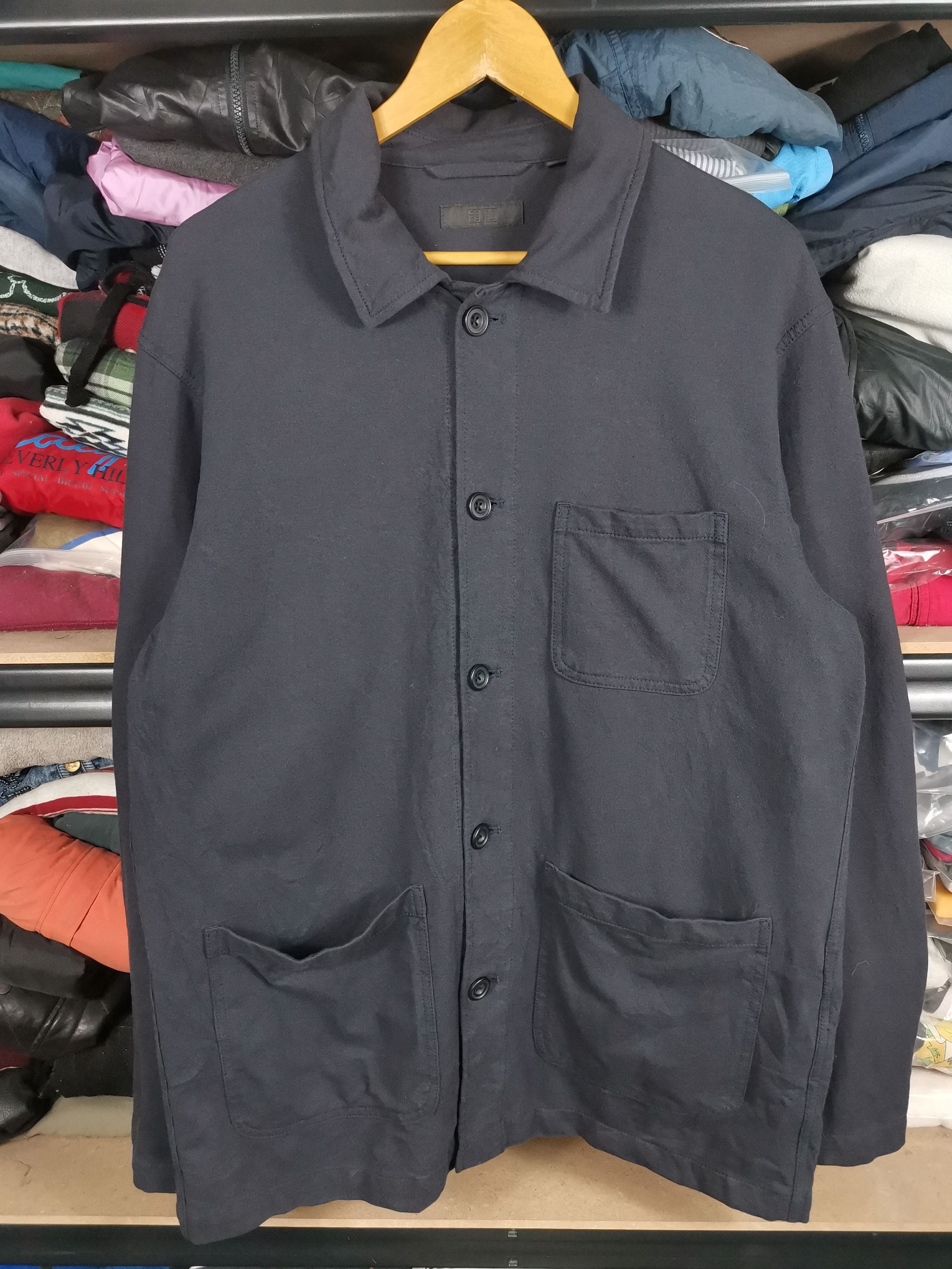 Japanese Brand Vintage Uniqlo Chore Jacket Workerwear Style Jacket Size US XL / EU 56 / 4 - 1 Thumbnail
