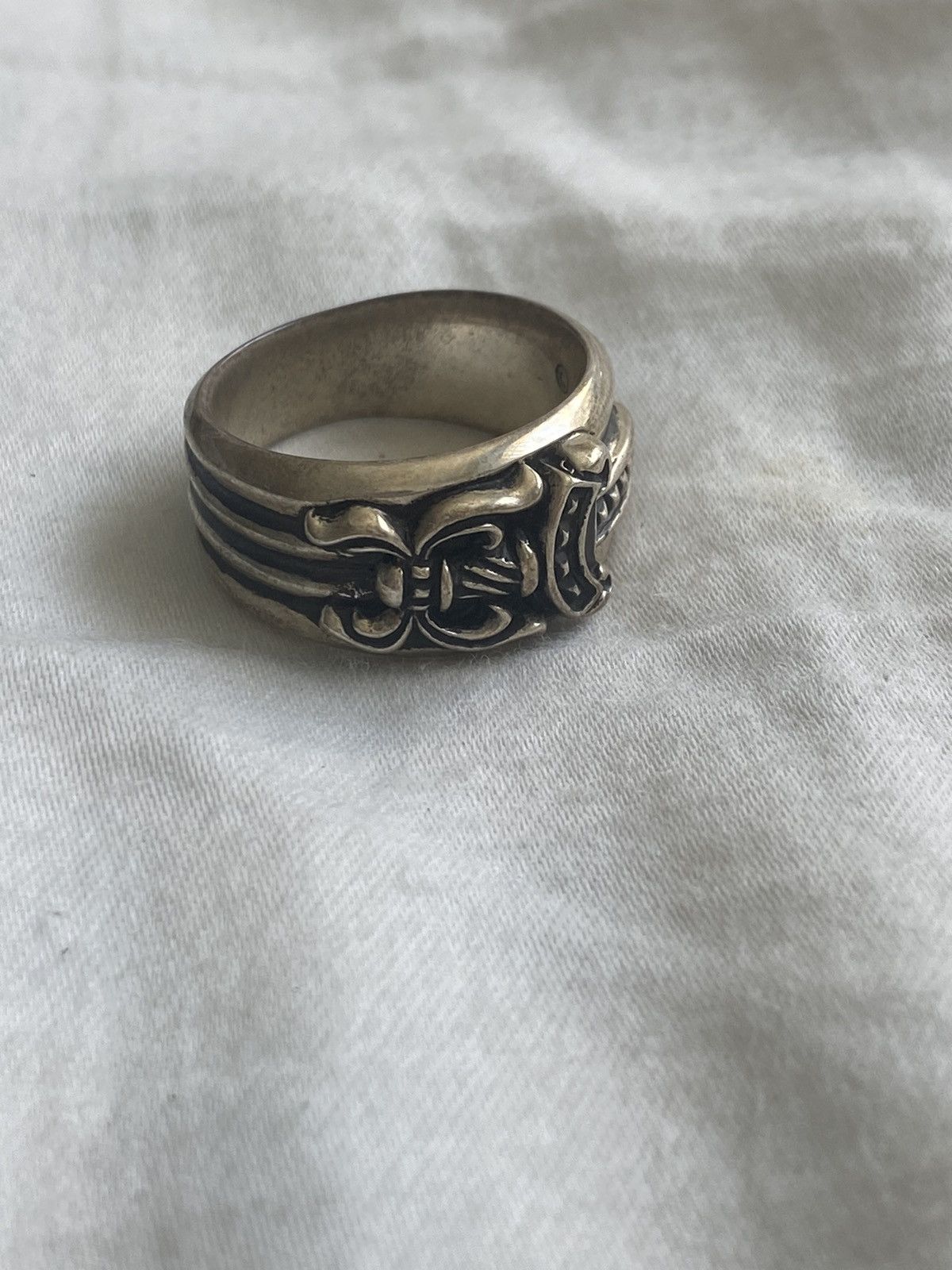 Silver Dagger Chrome Hearts Ring Size