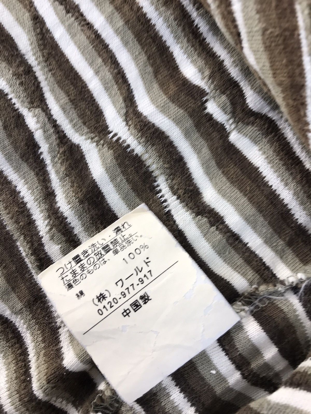 Takeo Kikuchi × Vintage Vintage Takeo Kikuchi Double Neck Design Striped Style Size US L / EU 52-54 / 3 - 7 Thumbnail