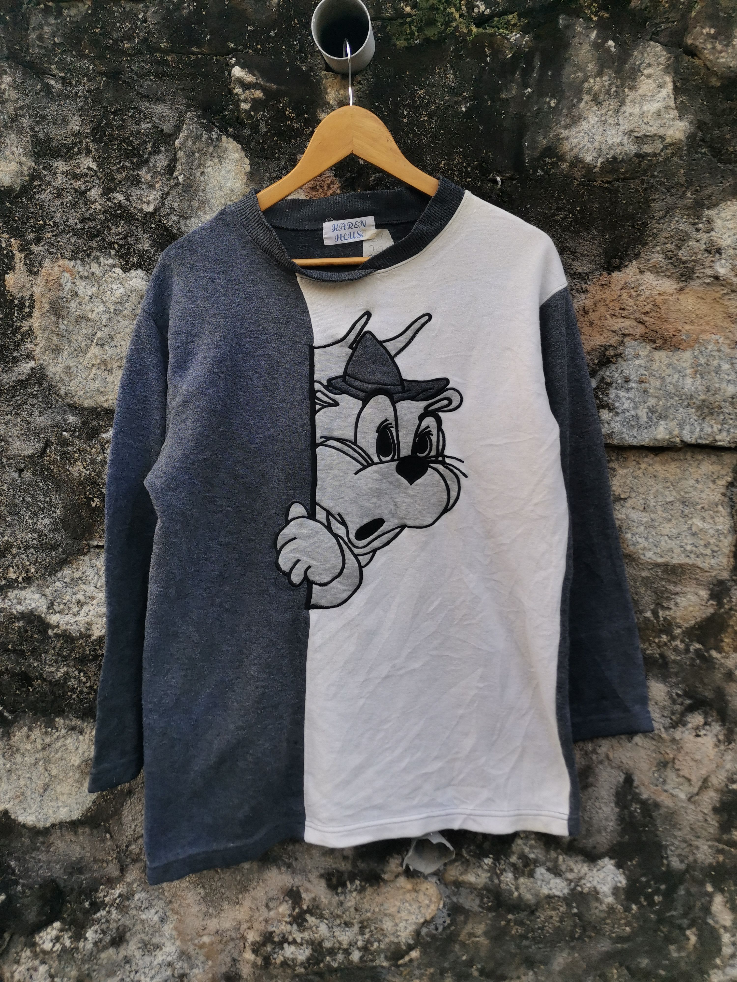 Vintage 90s Mickey Mouse Embroidered Sweatshirt