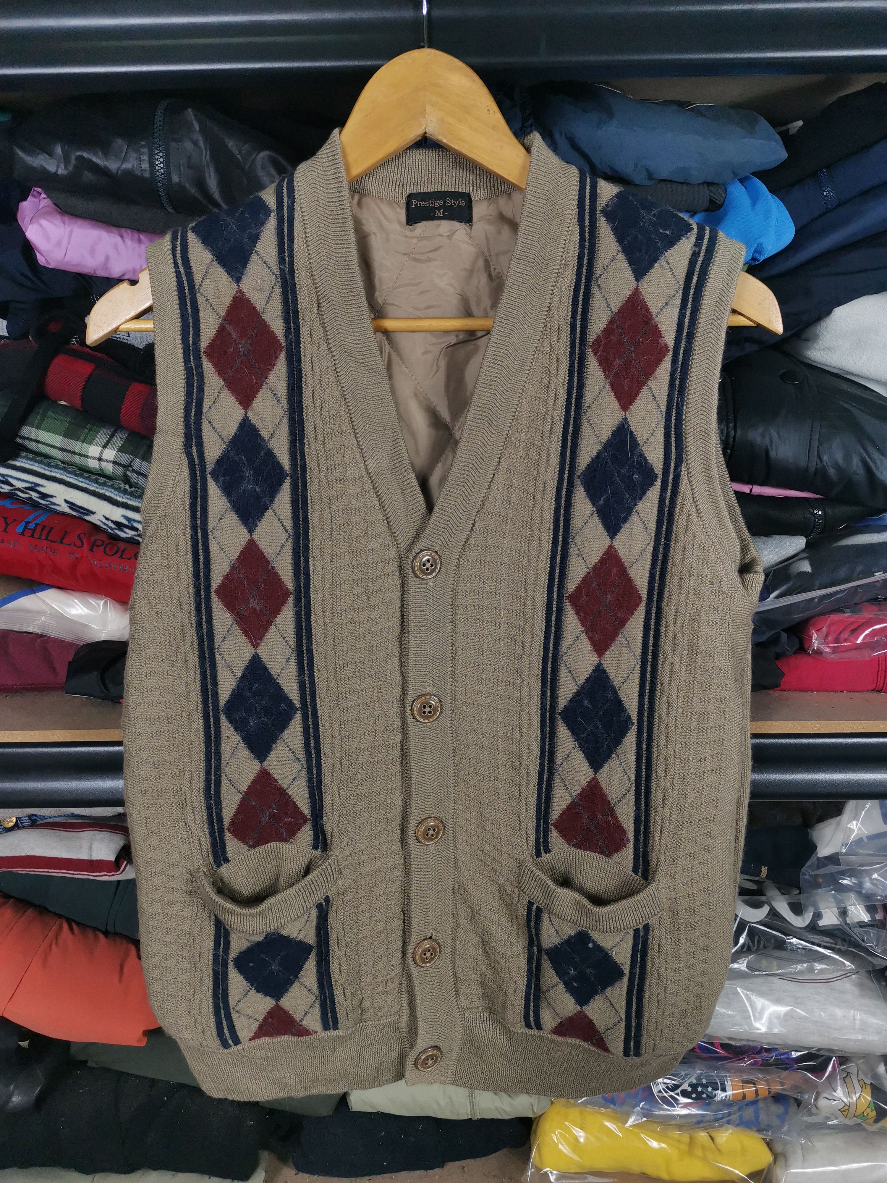 Japanese Brand Vintage Japanese Brand Prestige Knit Vest Size US M / EU 48-50 / 2 - 1 Thumbnail