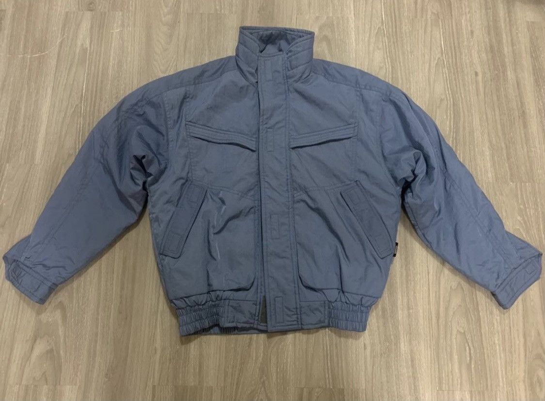 Sports Specialties VINTAGE YAMAHA SKIS RACING CROPPED SATIN STP BOMBER JACKET Size US L / EU 52-54 / 3 - 2 Thumbnail