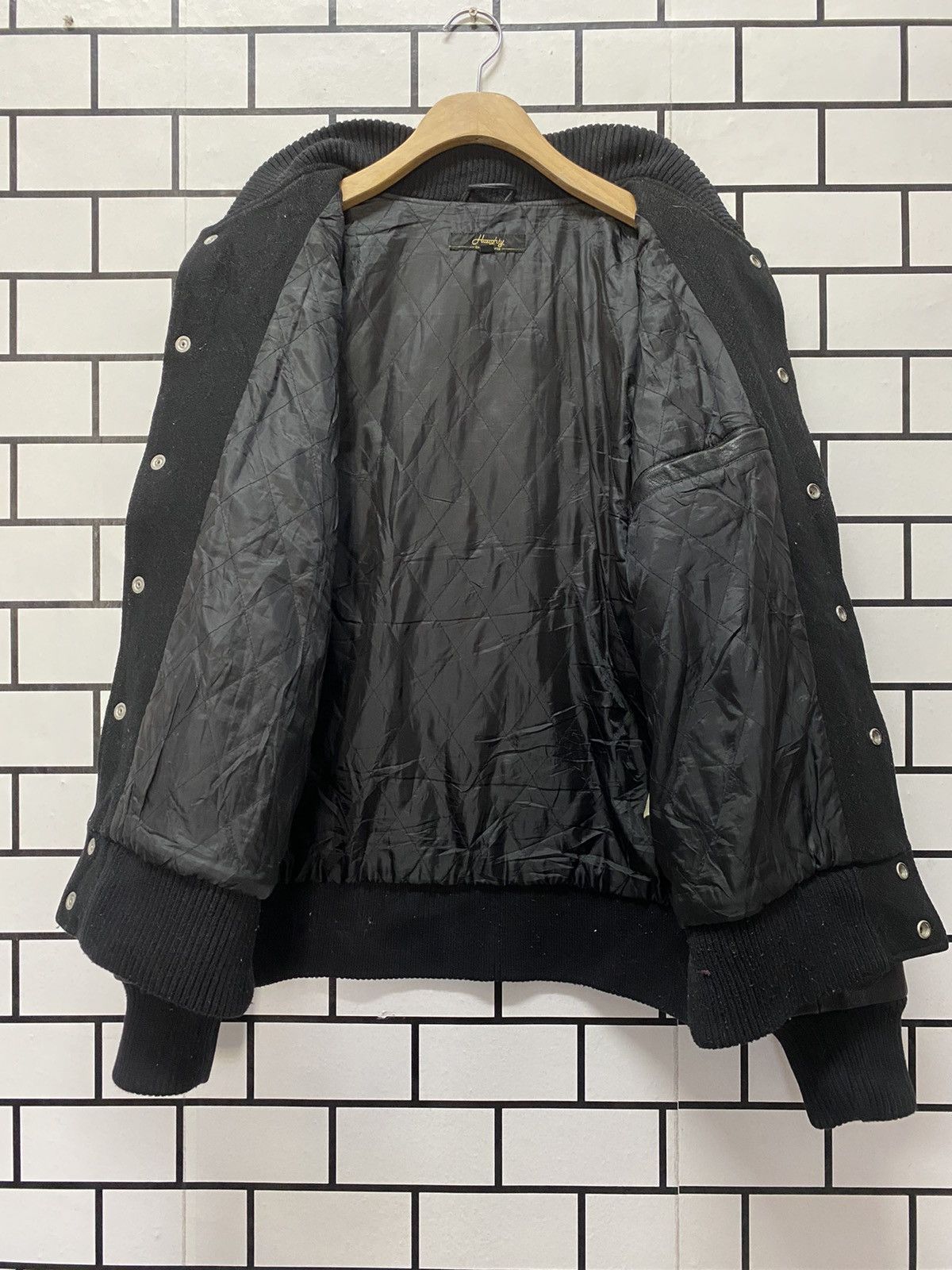 Japanese Brand Vintage Haughty Japan Cross Skull Leather Varsity Jacket Size US L / EU 52-54 / 3 - 15 Thumbnail