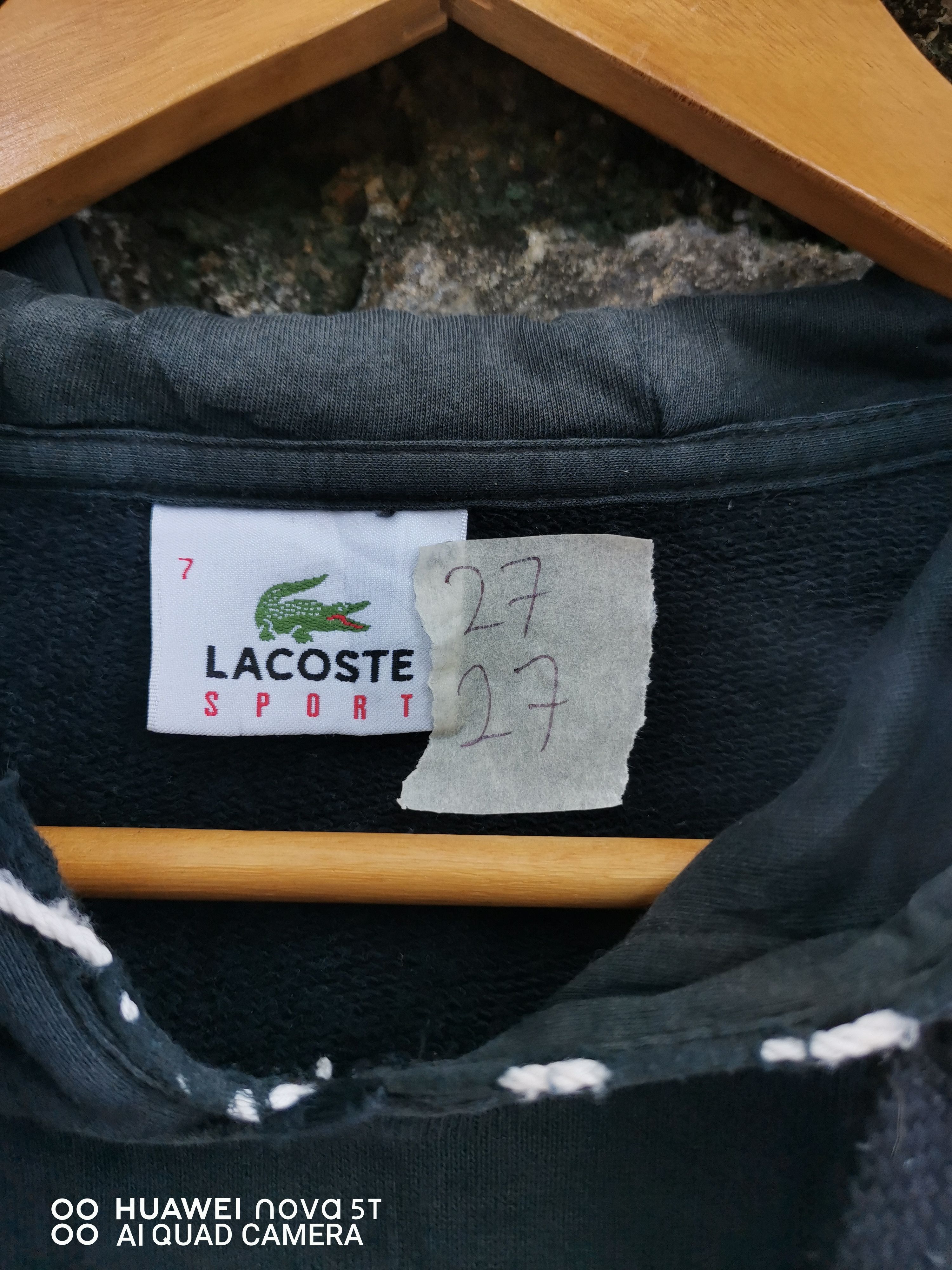 Lacoste Vintage Trashed Lacoste Hoodie Sun Faded Size US XL / EU 56 / 4 - 6 Thumbnail