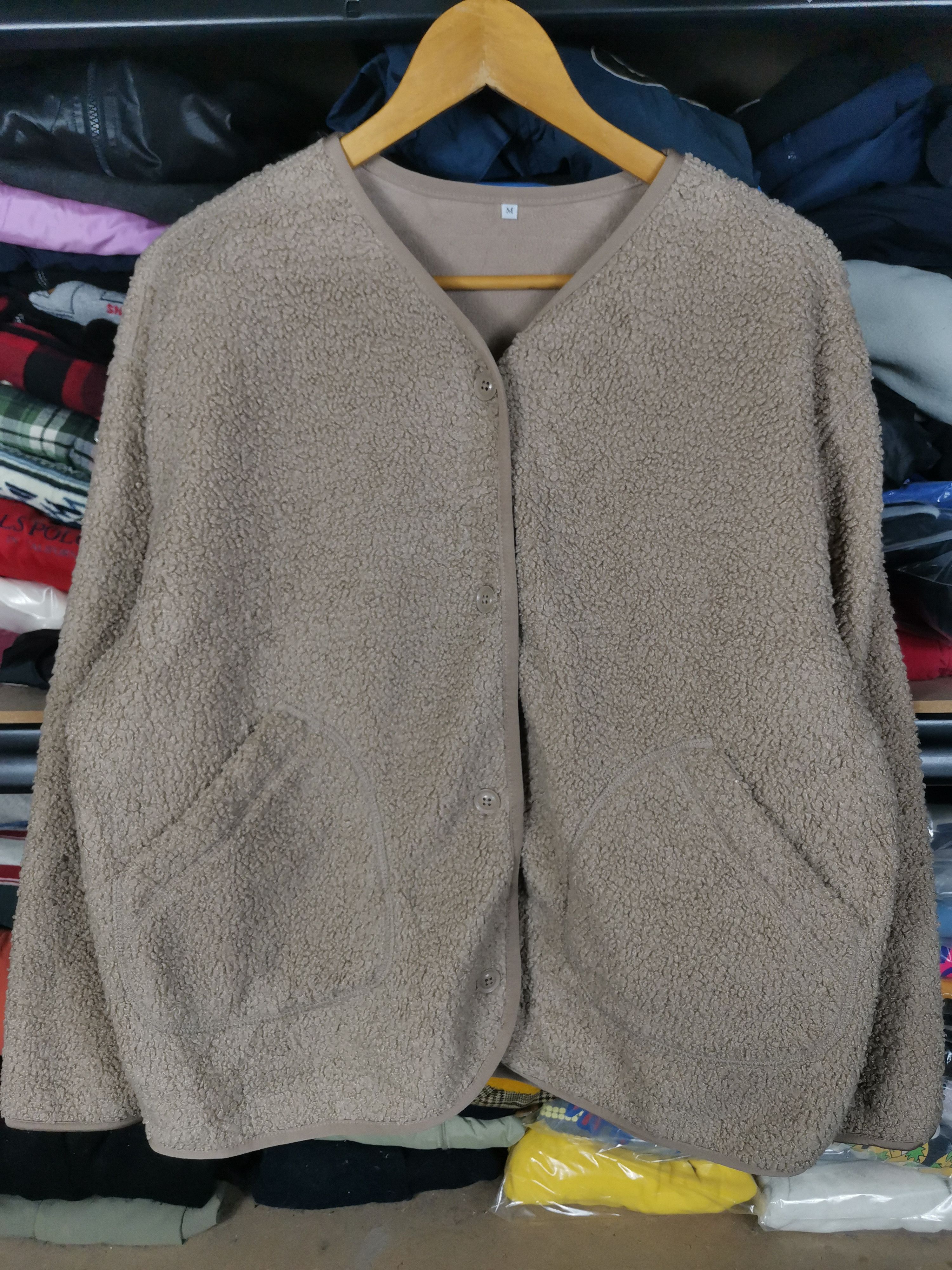 Japanese Brand Vintage Japanese Brand Closshi Deep Pile Sherpa Cardigan Size US M / EU 48-50 / 2 - 1 Thumbnail