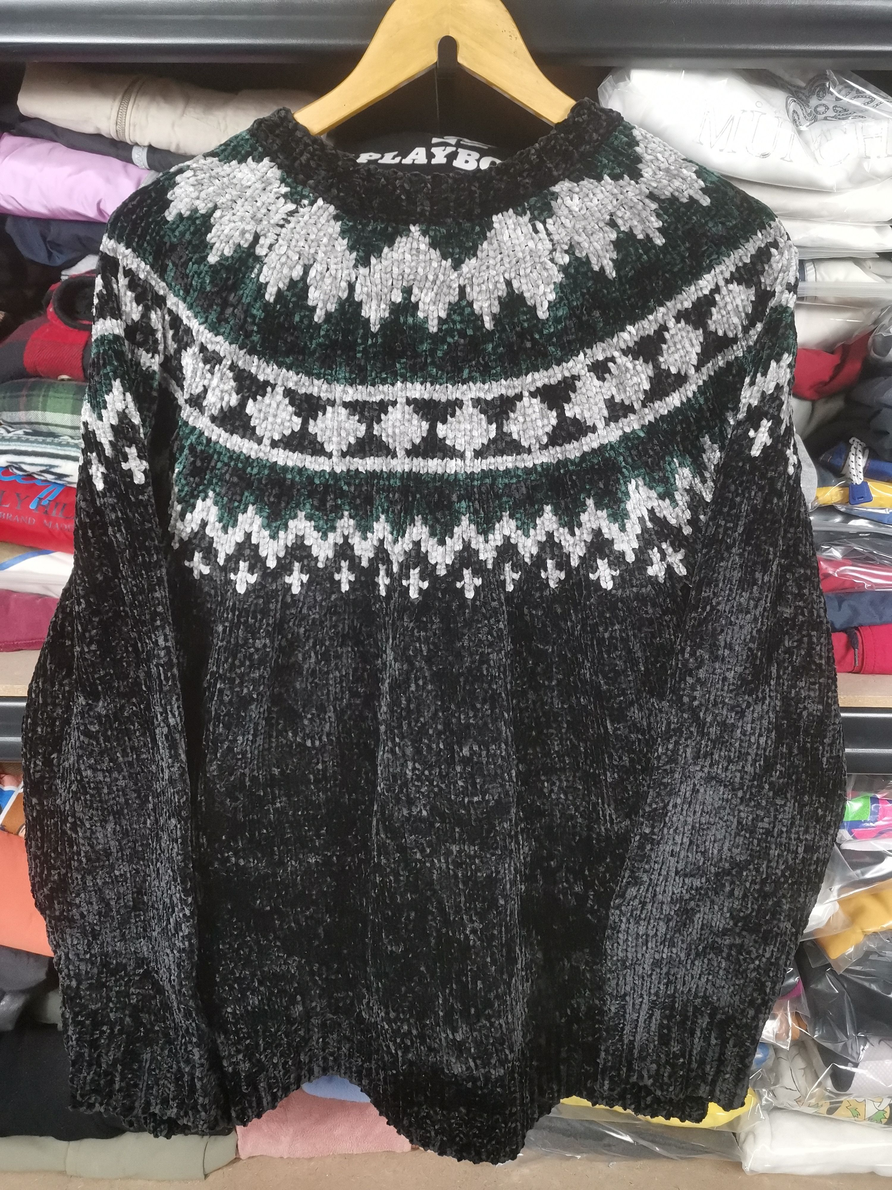 URBAN RESEARCH DOORS Vintage Urban Research Japanese Brand Navajo Knit Sweater Size US M / EU 48-50 / 2 - 2 Thumbnail