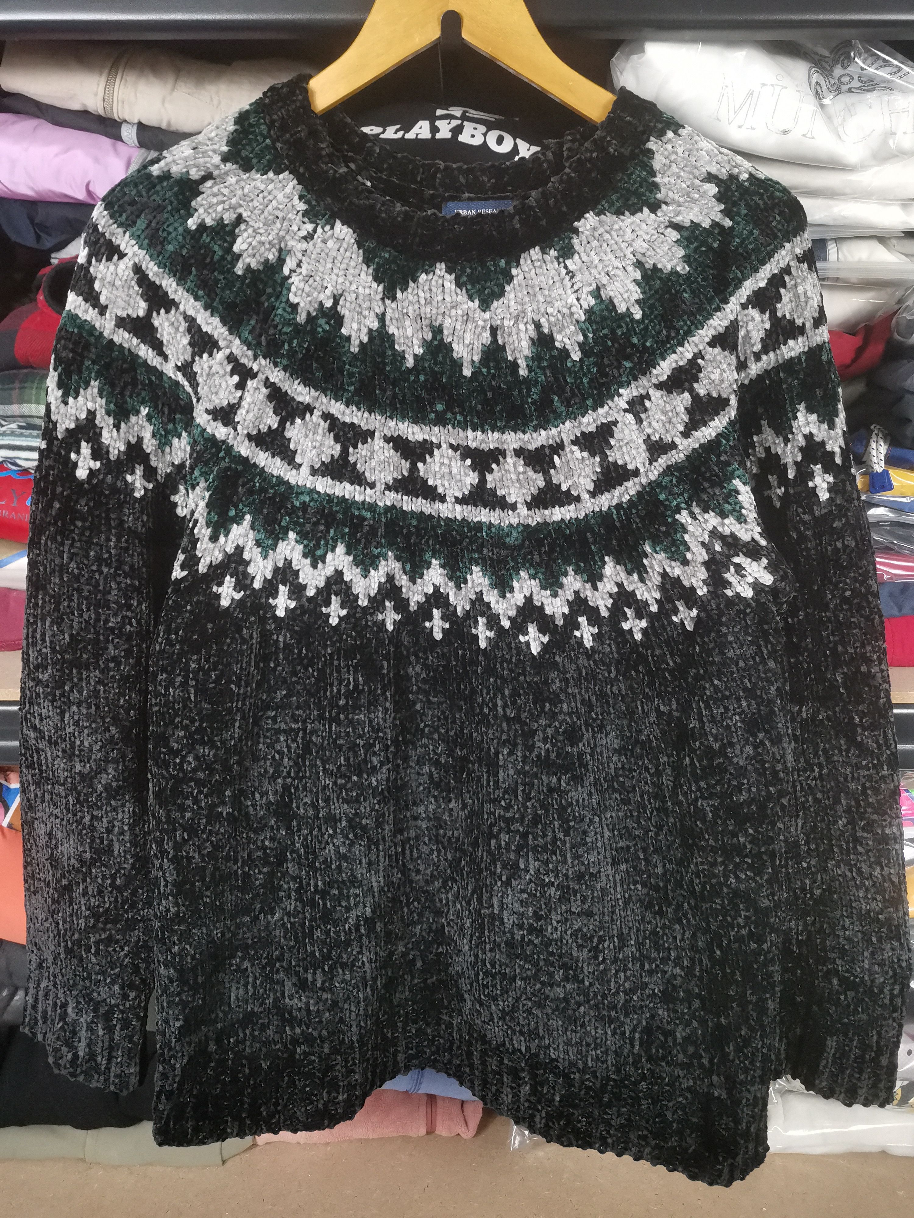 URBAN RESEARCH DOORS Vintage Urban Research Japanese Brand Navajo Knit Sweater Size US M / EU 48-50 / 2 - 1 Thumbnail