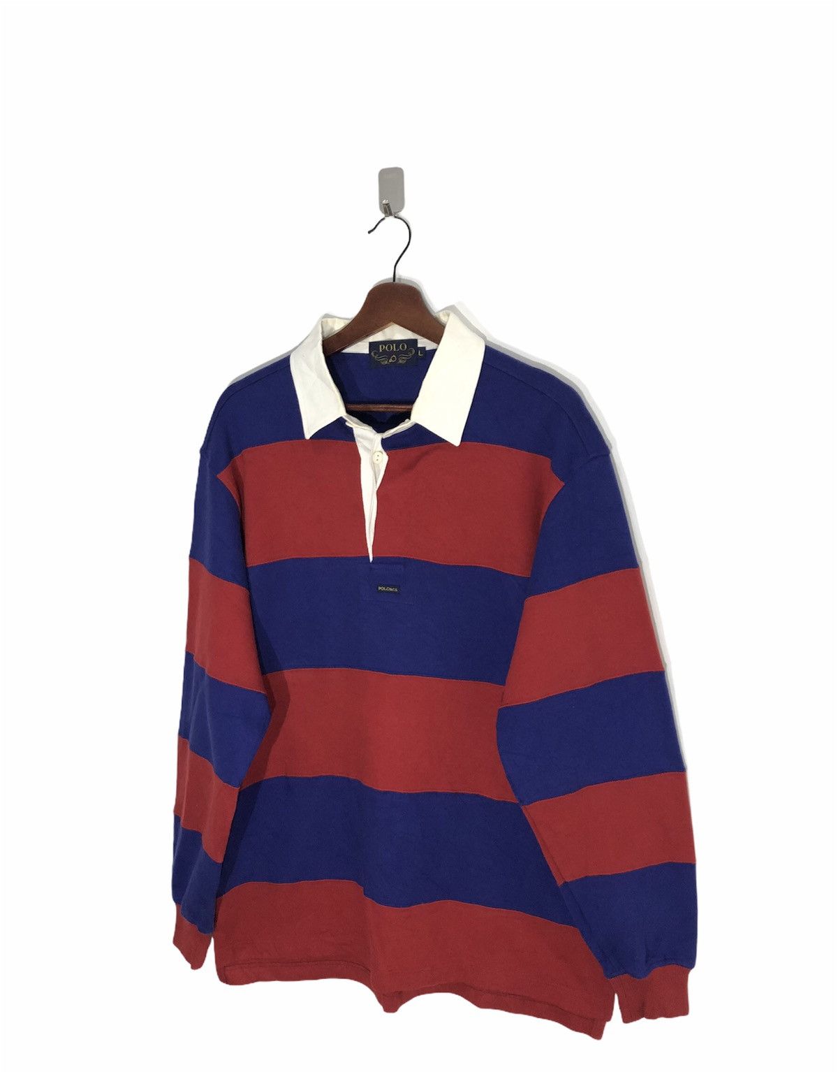 Vintage Polo British Country Club Rugby Sweatshirt Size US L / EU 52-54 / 3 - 2 Thumbnail