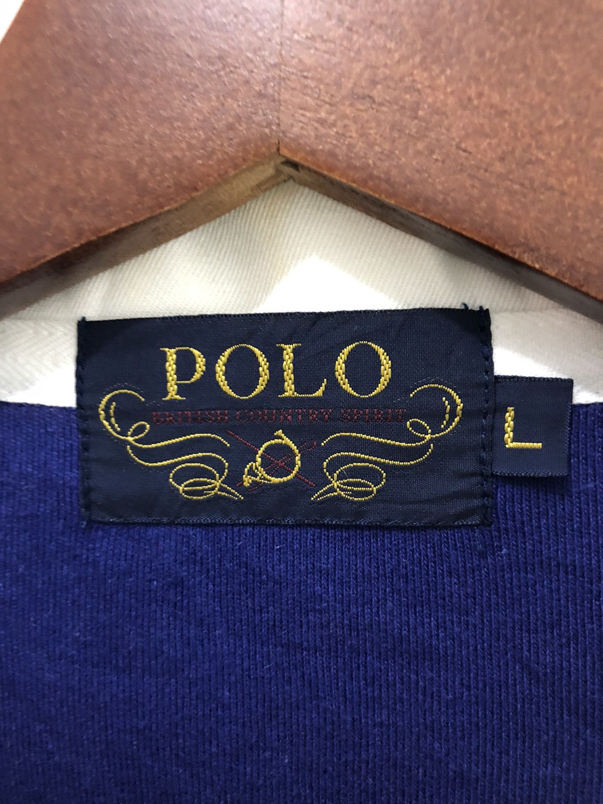 Vintage Polo British Country Club Rugby Sweatshirt Size US L / EU 52-54 / 3 - 4 Thumbnail