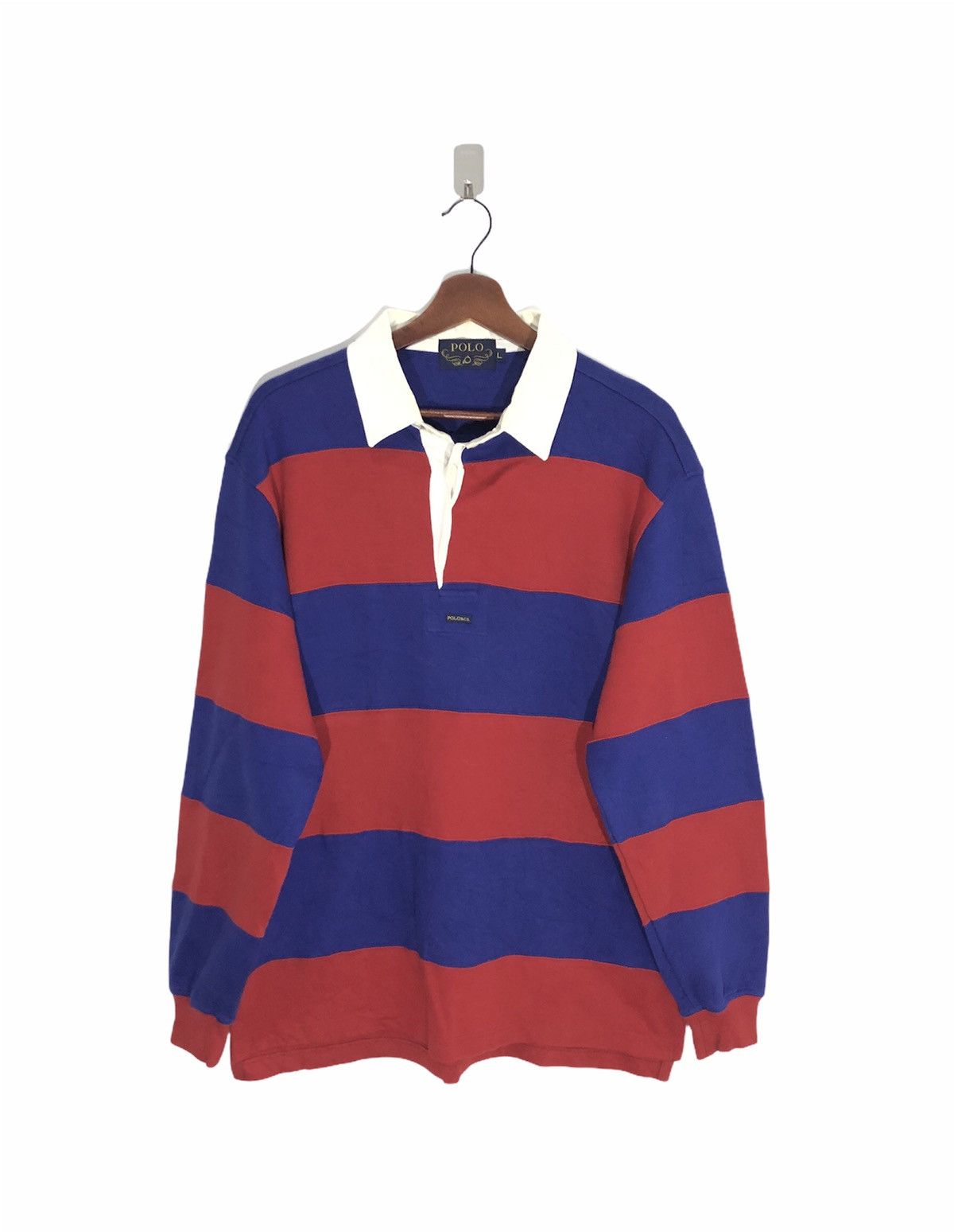Vintage Polo British Country Club Rugby Sweatshirt Size US L / EU 52-54 / 3 - 1 Thumbnail