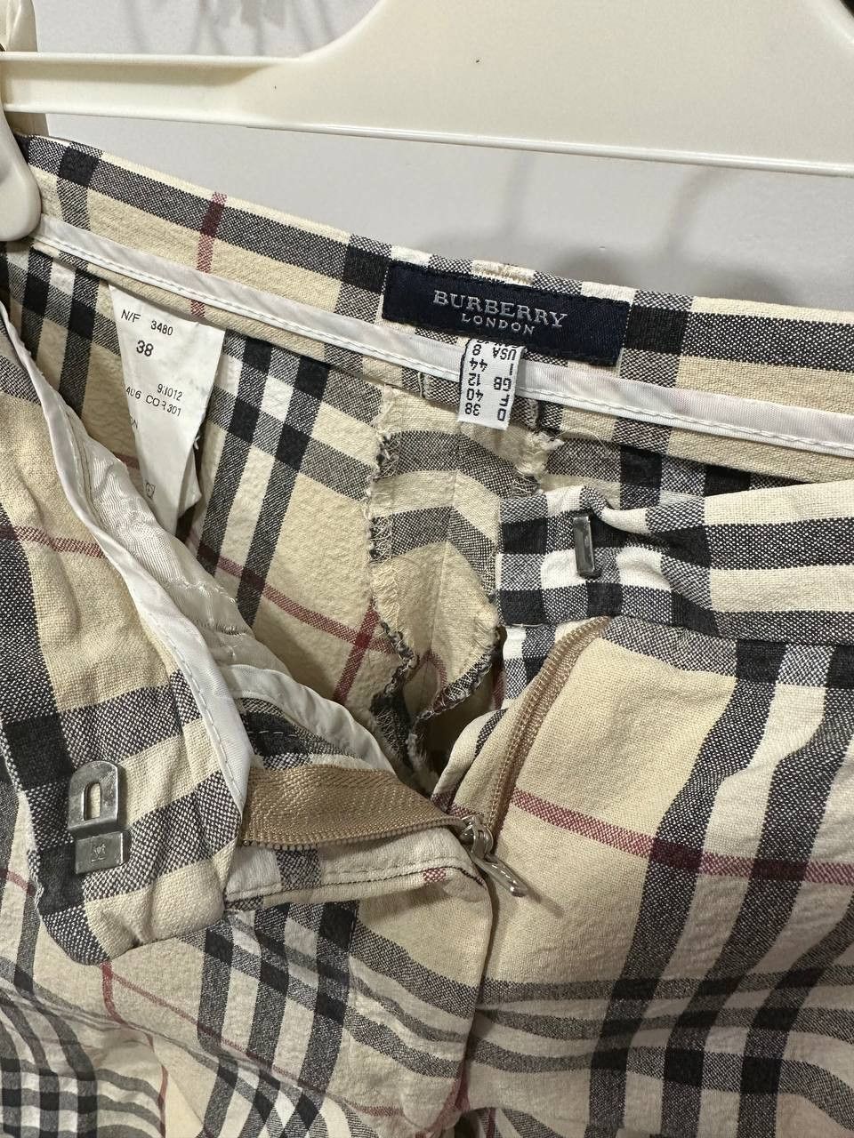 Burberry BURBERRY Cropped Pants Nova Check Trousers Beige White Size 30" / US 8 / IT 44 - 2 Thumbnail