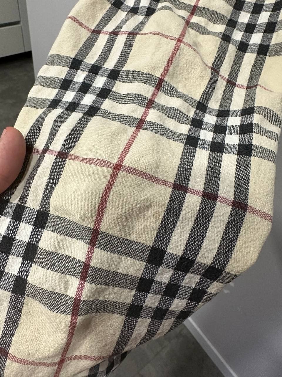 Burberry BURBERRY Cropped Pants Nova Check Trousers Beige White Size 30" / US 8 / IT 44 - 7 Thumbnail