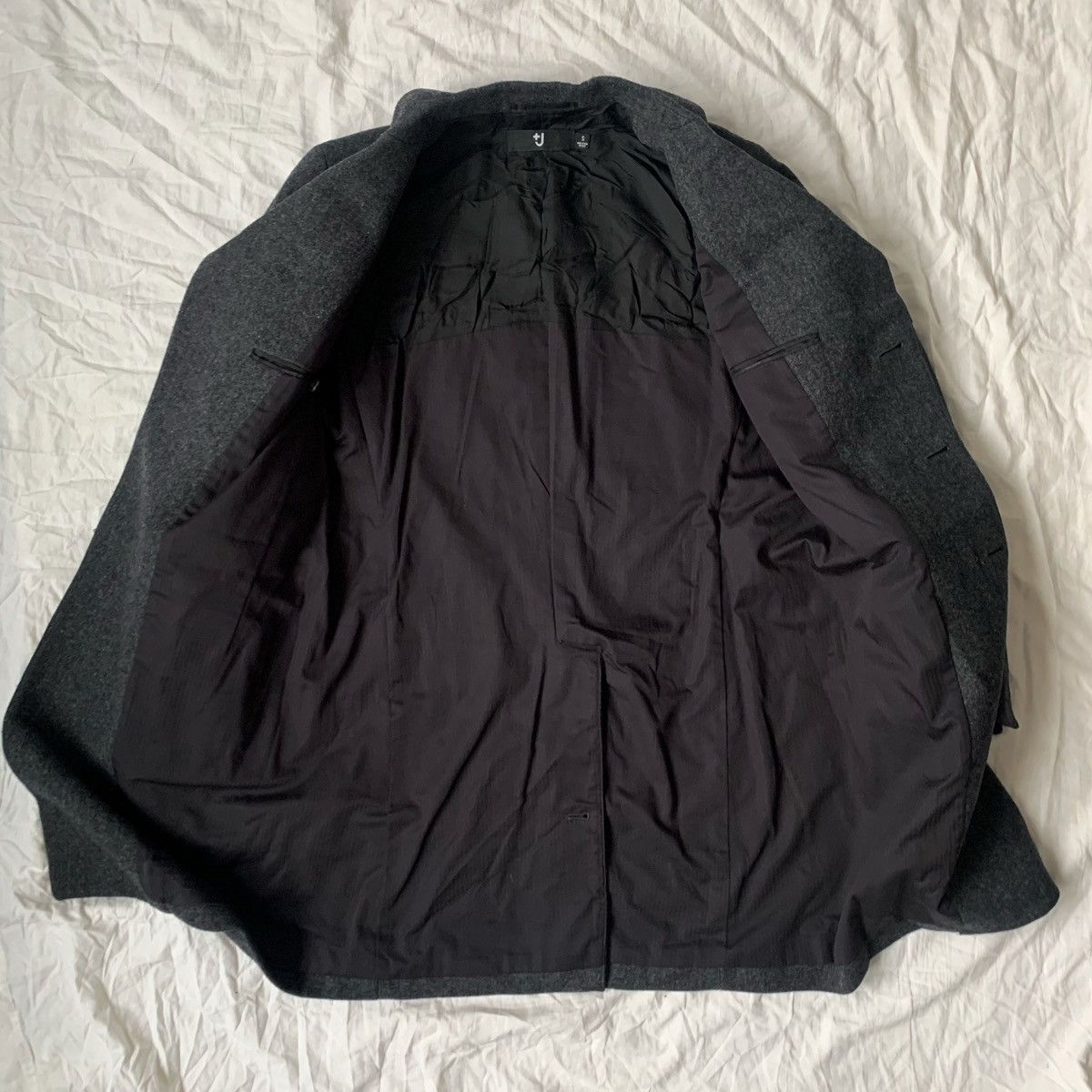 Jil Sander × Uniqlo Jil Sander Coat Jacket Buttons Dark Grey Pockets Size S Size US S / EU 44-46 / 1 - 6 Thumbnail