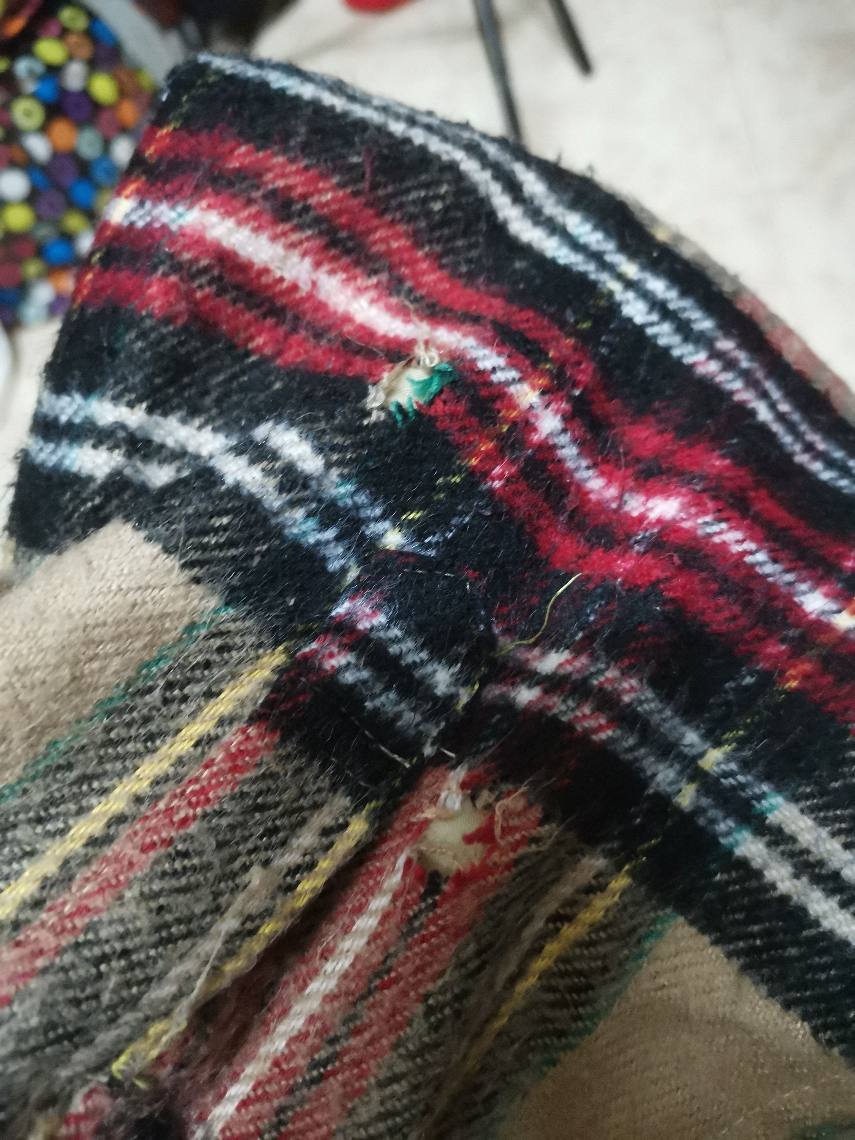 Japanese Brand Trashed Vintage John Henry Plaid Wool Flannel Shirt Jacket Size US M / EU 48-50 / 2 - 7 Thumbnail