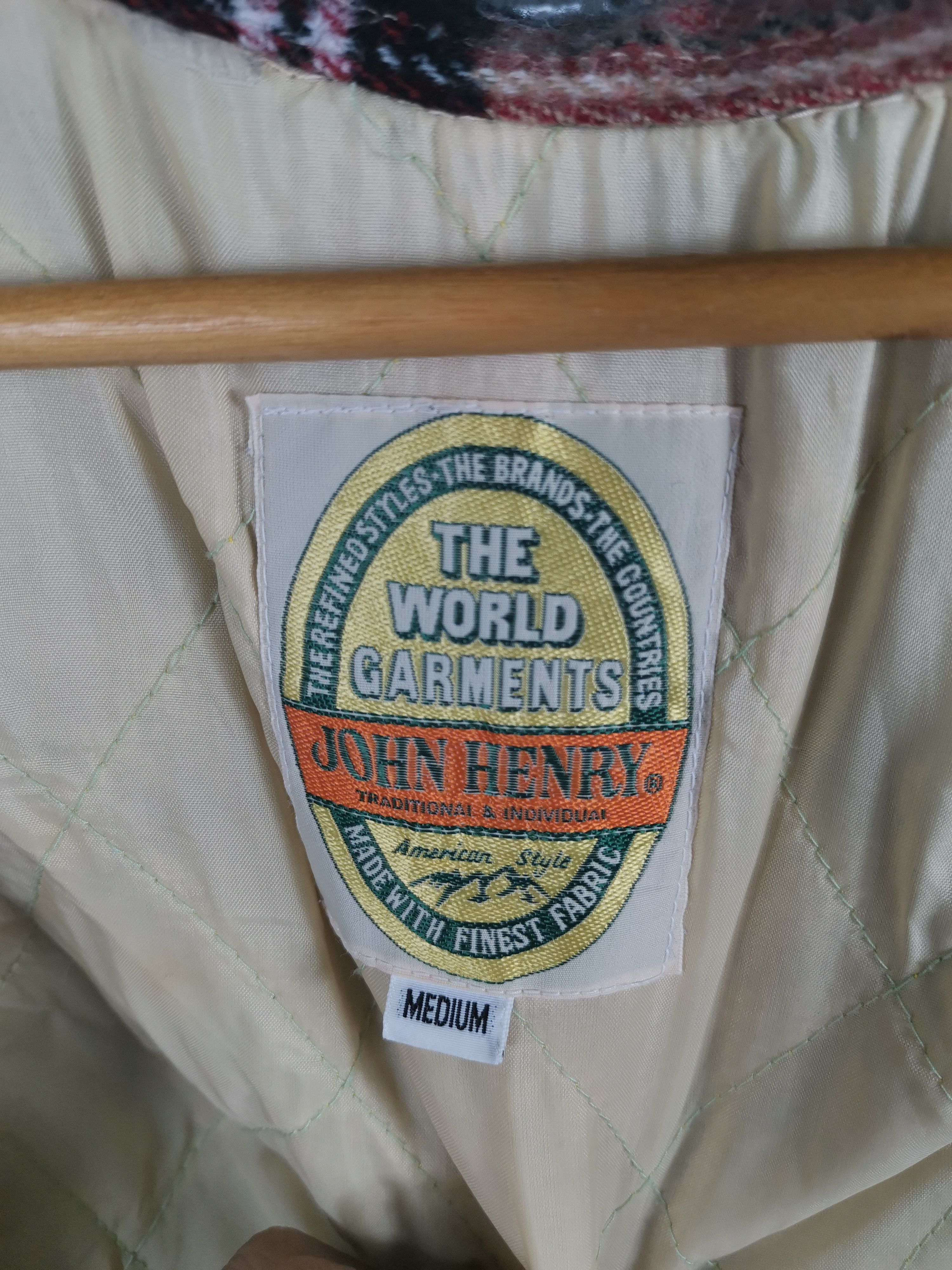 Japanese Brand Trashed Vintage John Henry Plaid Wool Flannel Shirt Jacket Size US M / EU 48-50 / 2 - 9 Thumbnail