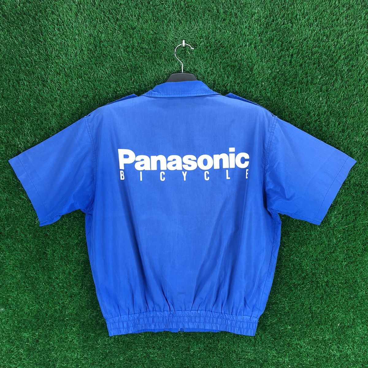 Japanese Brand Vintage 80's Panasonic Retro Bicycle Spell Out Work Jacket Size US L / EU 52-54 / 3 - 1 Thumbnail