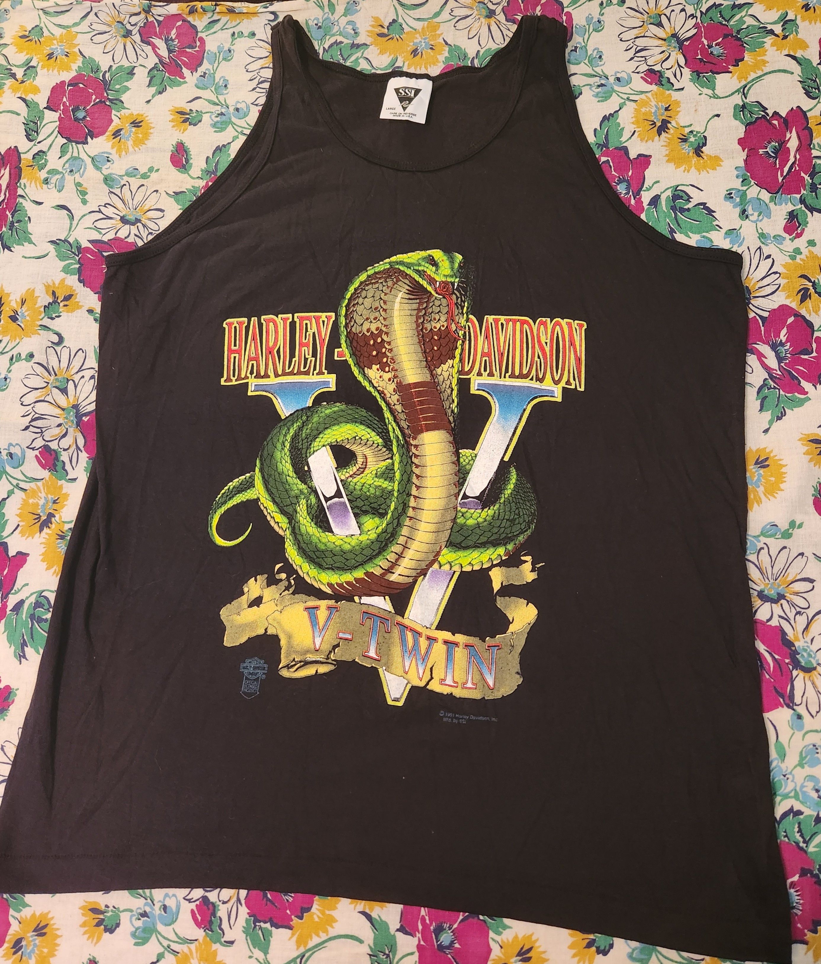 Harley Davidson 1991 Harley Davidson SSI V-Twin Viper Graphic Cut-Off ...