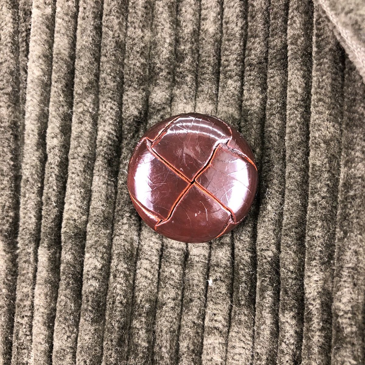 Japanese Brand Vintage Coduroy Pea Coat Double Breasted by Bell Milan Size US S / EU 44-46 / 1 - 9 Thumbnail