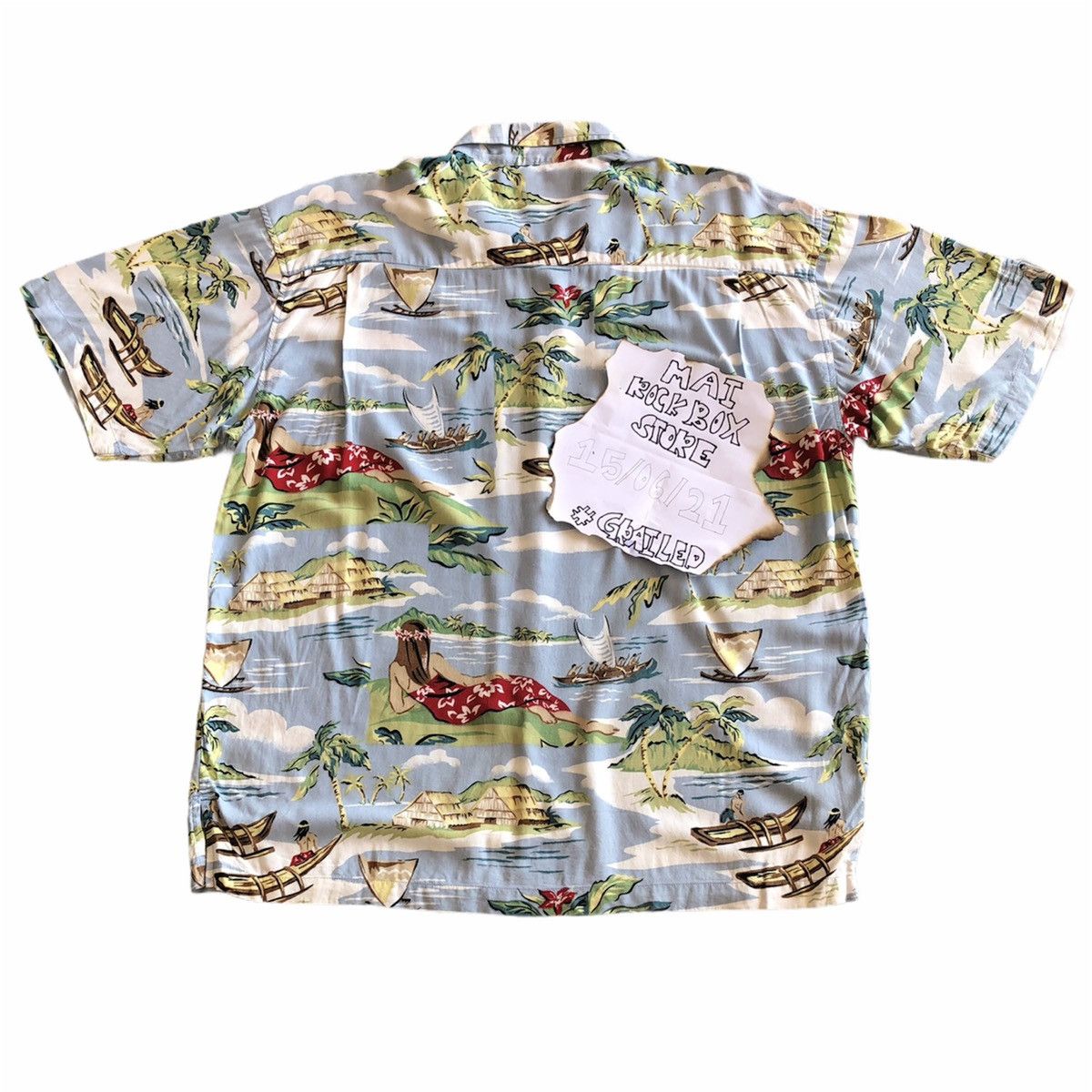 Batik Bay Vintage 80's Hawaiian Rayon Fabric Shirts by Utility Size US XXL / EU 58 / 5 - 4 Thumbnail