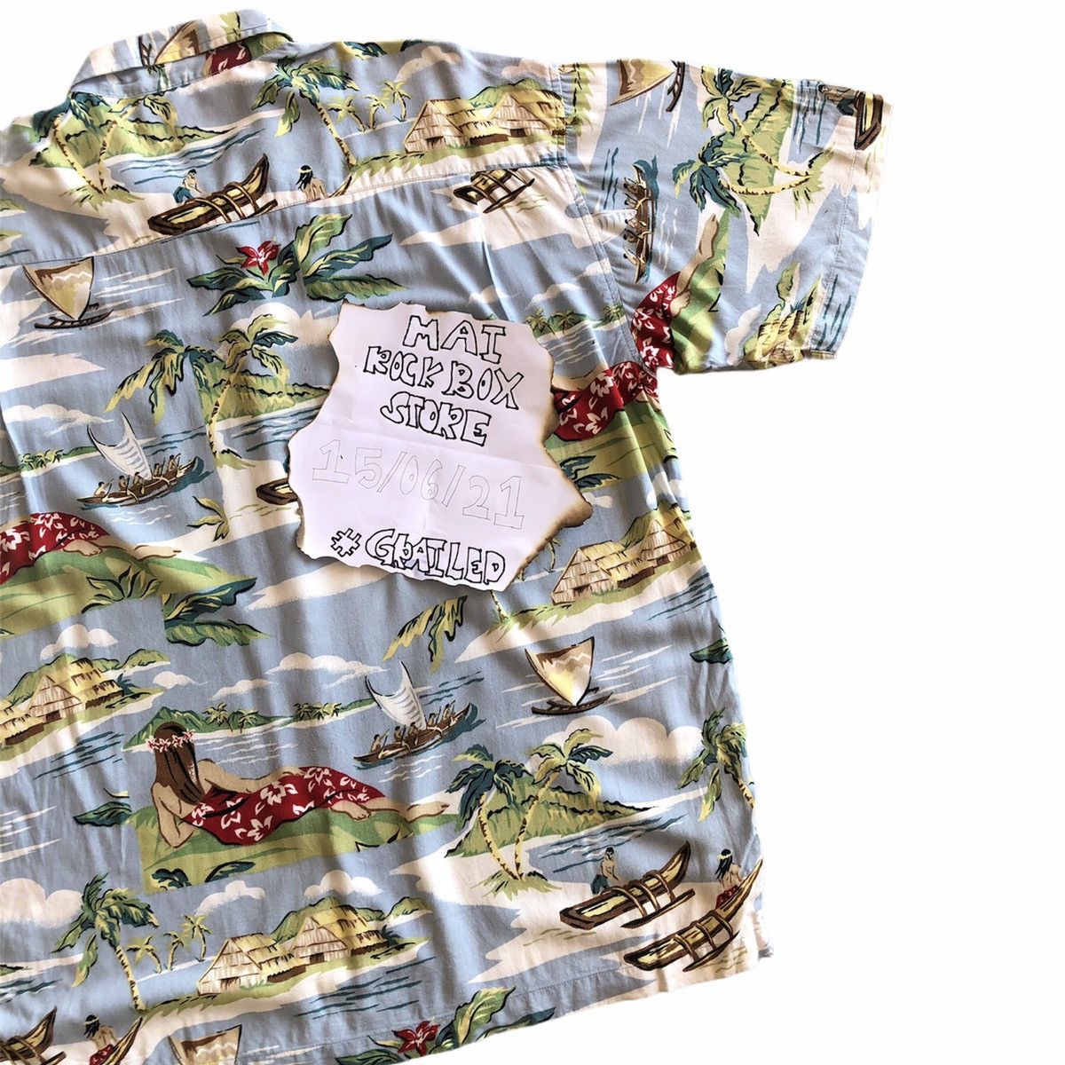 Batik Bay Vintage 80's Hawaiian Rayon Fabric Shirts by Utility Size US XXL / EU 58 / 5 - 5 Thumbnail