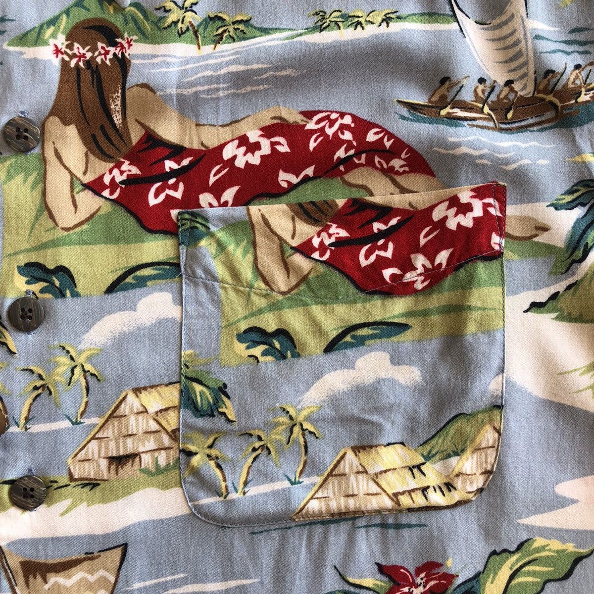 Batik Bay Vintage 80's Hawaiian Rayon Fabric Shirts by Utility Size US XXL / EU 58 / 5 - 8 Thumbnail