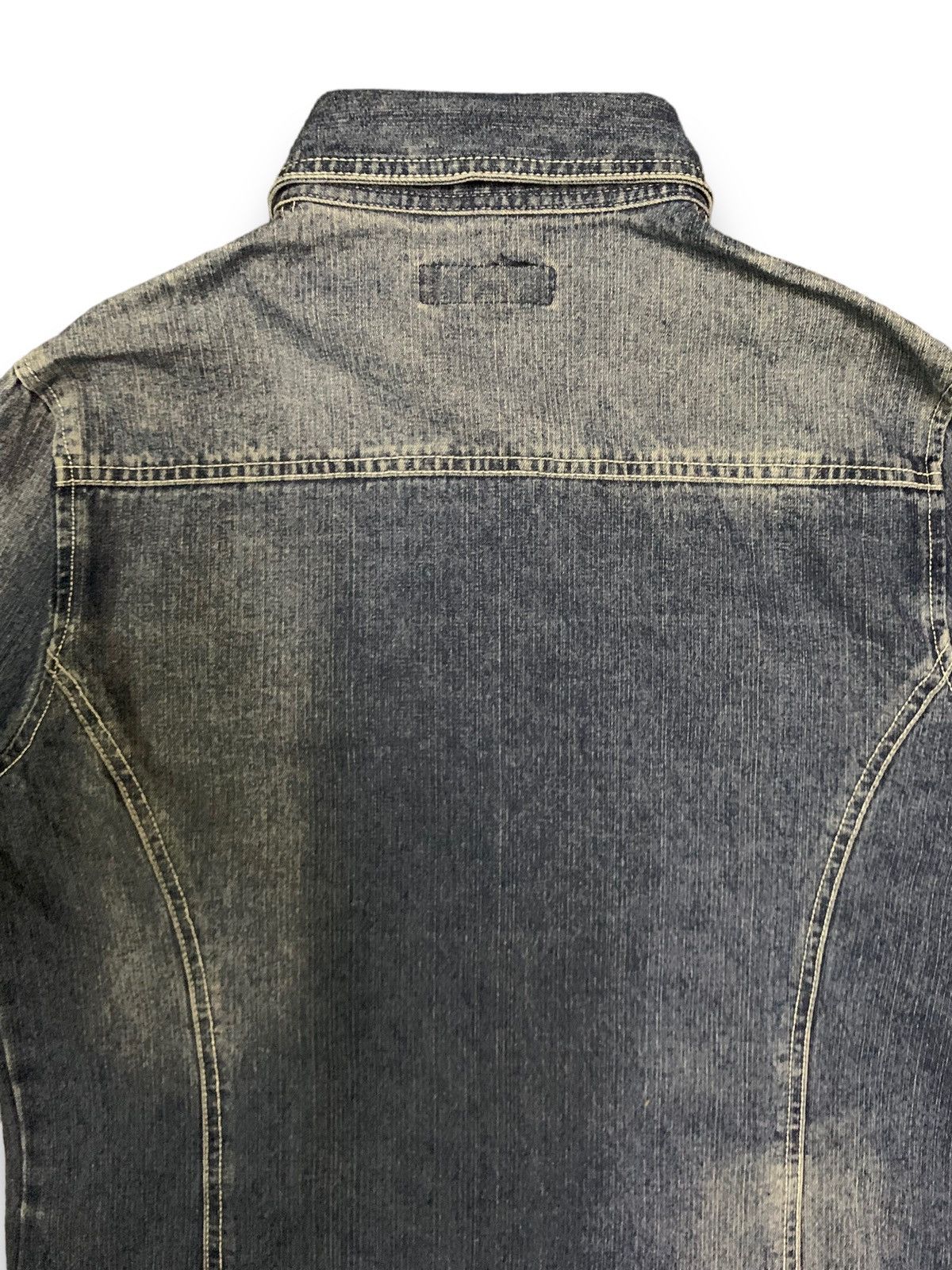 In The Attic In The Attic Button Up Distressed Punk Style Denim Shirt Size US S / EU 44-46 / 1 - 14 Thumbnail