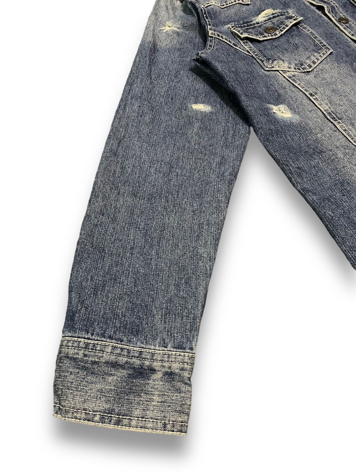 In The Attic In The Attic Button Up Distressed Punk Style Denim Shirt Size US S / EU 44-46 / 1 - 12 Thumbnail
