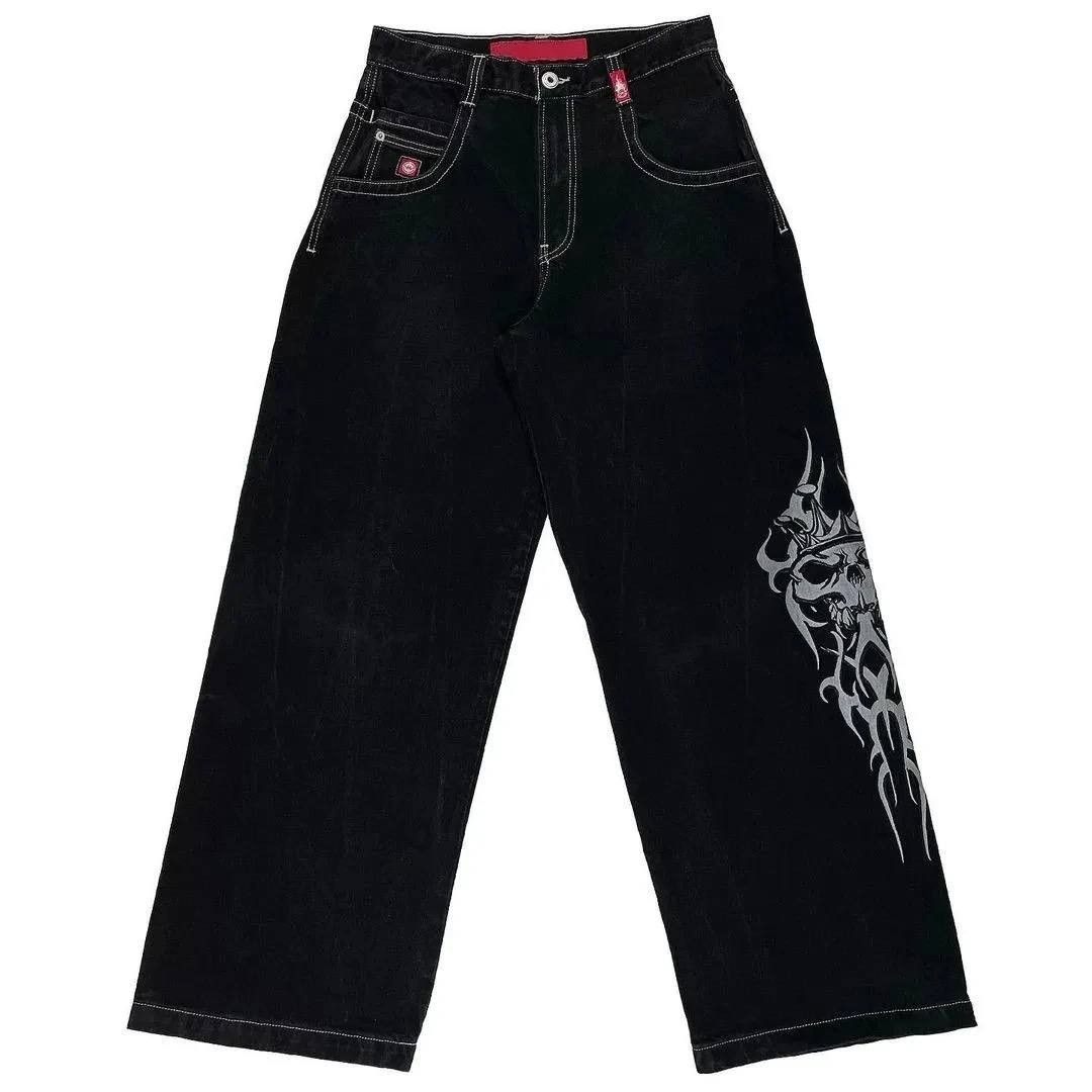 Image of Archival Clothing x Vintage Skull Black Jeans, Men's (Size 34)