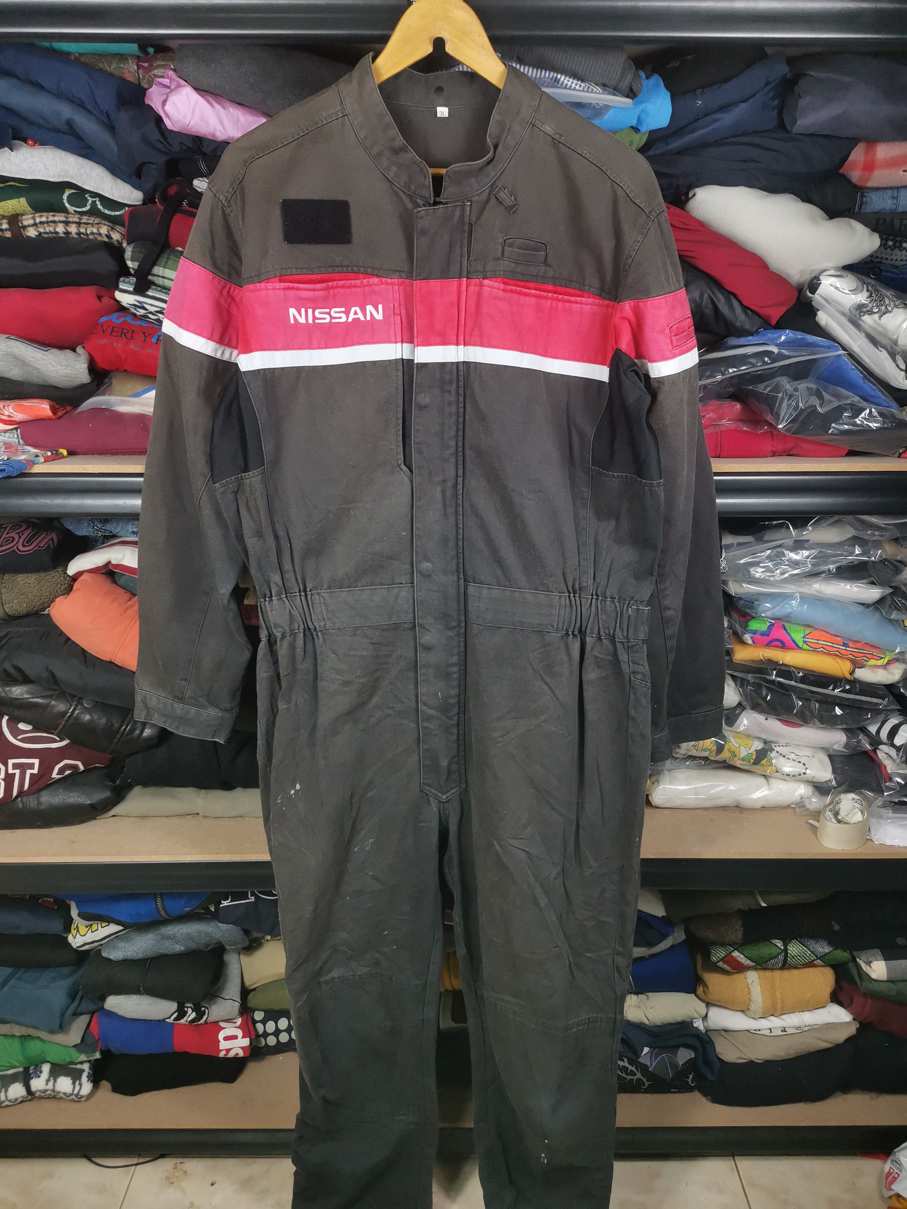 Vintage Vintage Nissan Overalls Coveralls Workers Jumpsuit Size US 37 - 2 Thumbnail