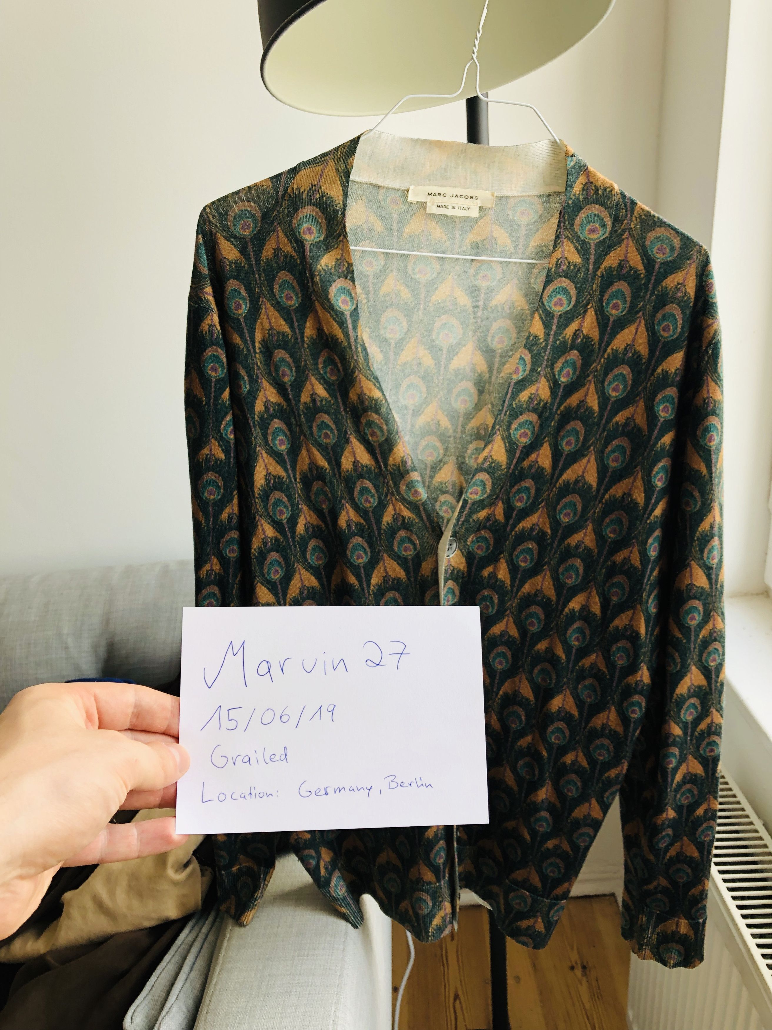 Marc Jacobs Marc Jacobs Peacock Cardigan Pre-Summer Season 2014 Size US M / EU 48-50 / 2 - 2 Thumbnail